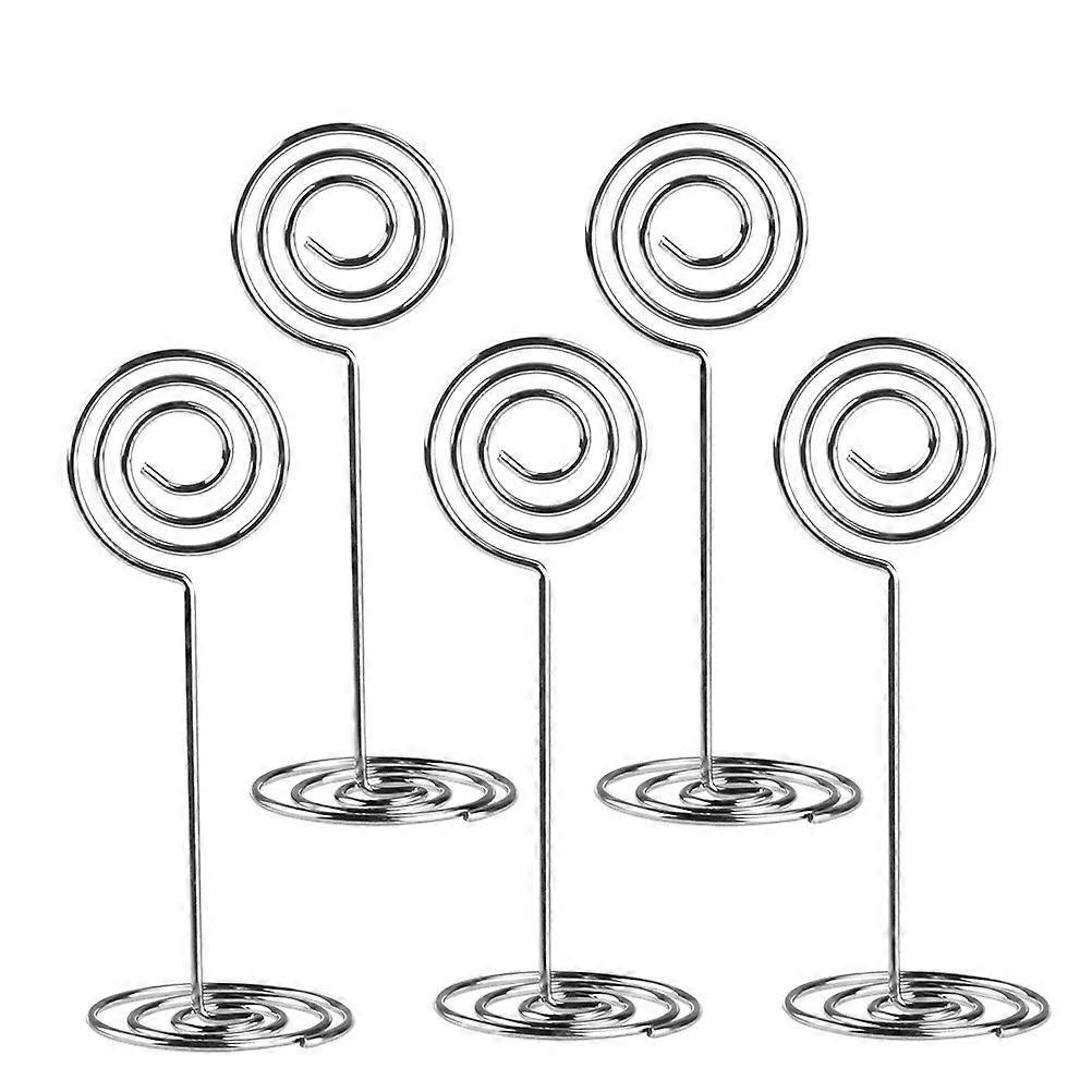 12 Stück Fotohalter, Tischnummernhalter, Menükartenhalter Für Hochzeiten (silber)-silver