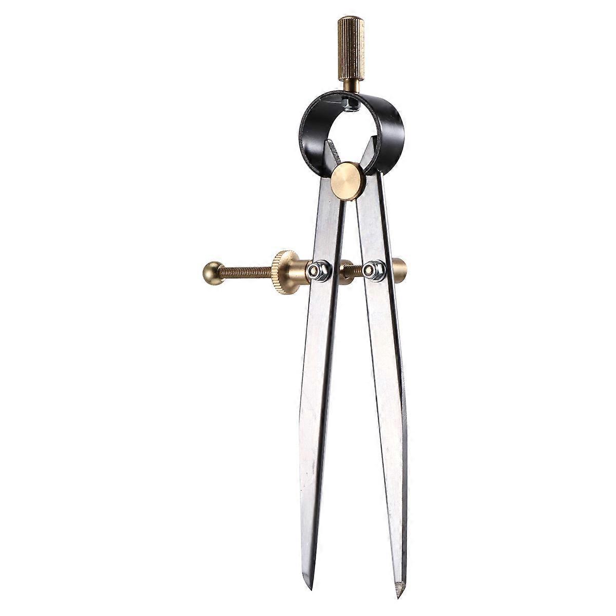 Diy-ledertrenner, Lederhandwerks-möbelzirkel, Drehbarer Kratzzirkel, Diy-nähwerkzeug, Handgefertigt - 125 Mm (silber)-125mm-silver