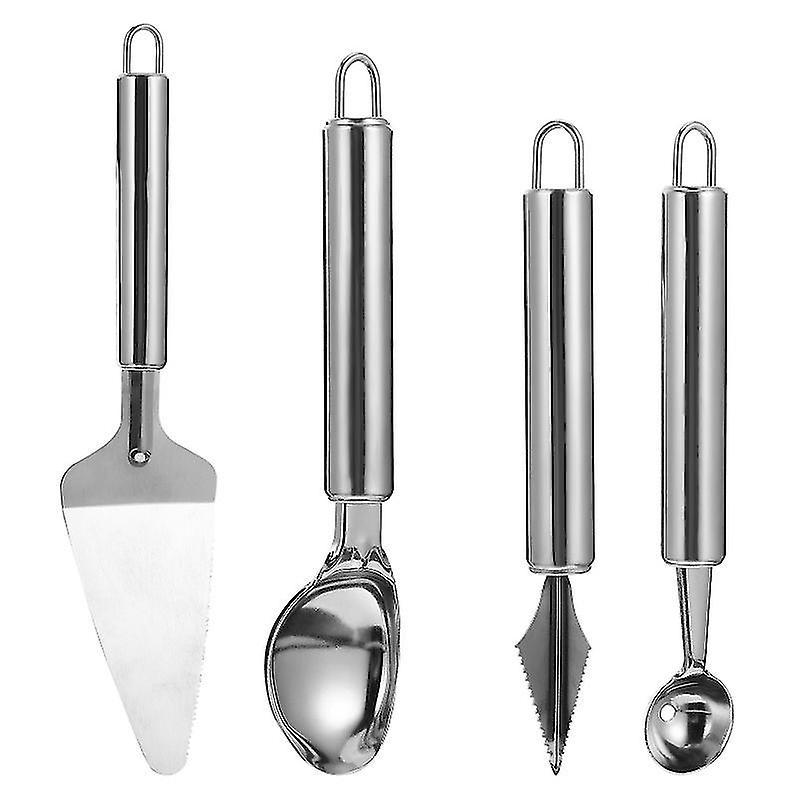 4-teiliges Dessertlöffel-set Aus Edelstahl