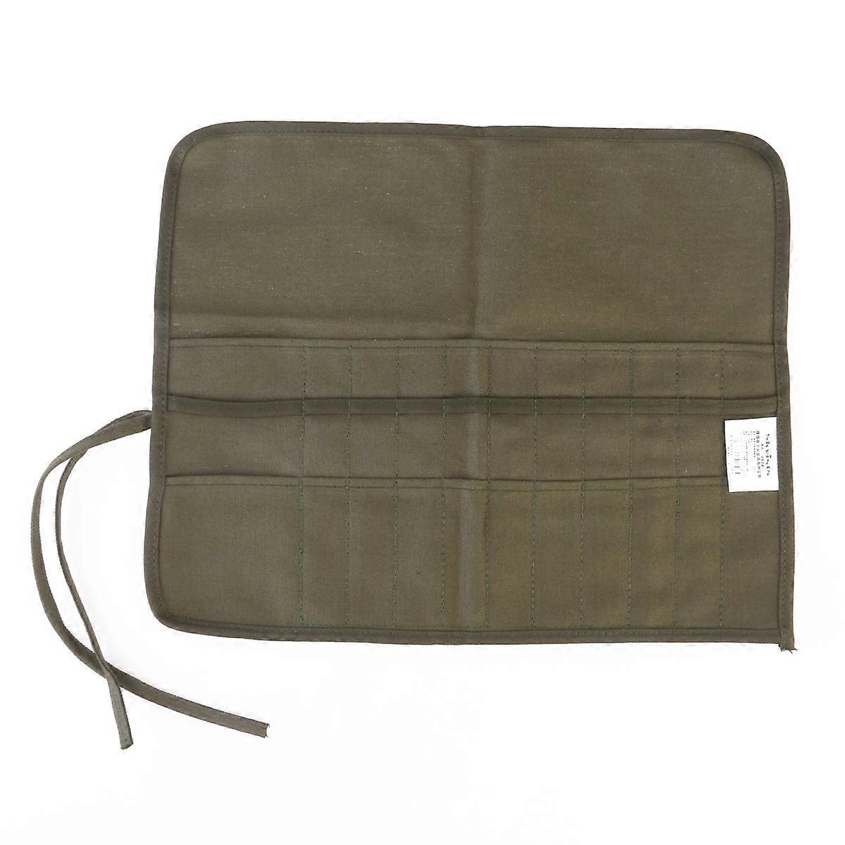 Pinselrolle Zum Aufrollen, Tasche, Halter (grün)-green