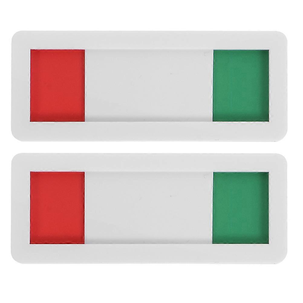 2 Stück Sichtschutzschild „frei“ / Sichtschutzschild „offen“ / Konferenzschilder-7x3cm-white