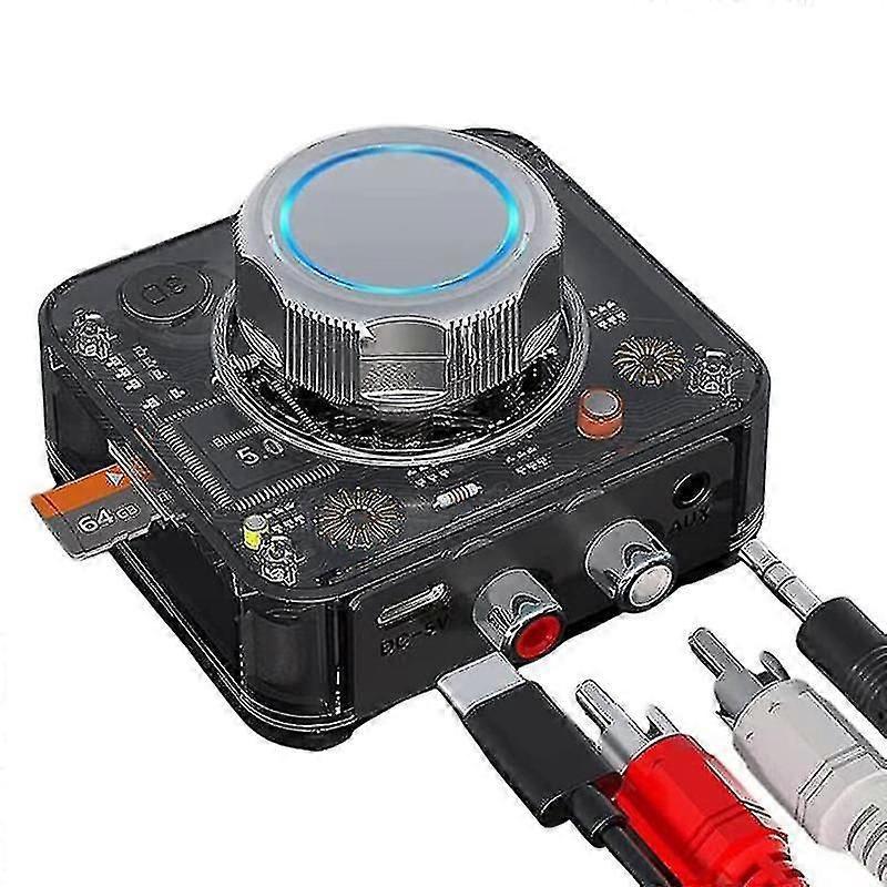 Bluetooth 5.0 Audio-empfänger, 3d-stereo-funkadapter, Tf-kartenleser, Rca, 3,5-mm-klinkenanschluss, Aux-buchse Für Autokabel