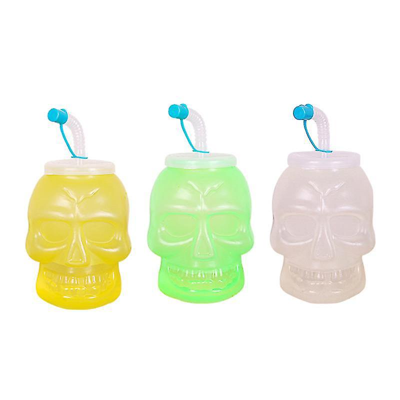 3er-set Totenkopfflaschen Für Halloween-dekorationen
