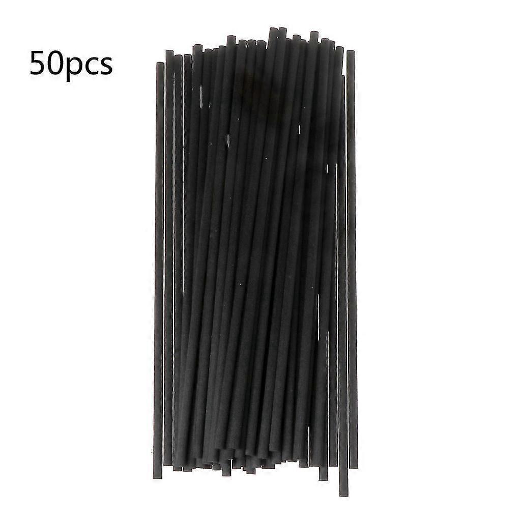 50 Stück 4 Mm Rattan-duftstäbchen Für Badezimmer-duftdiffusoren-black