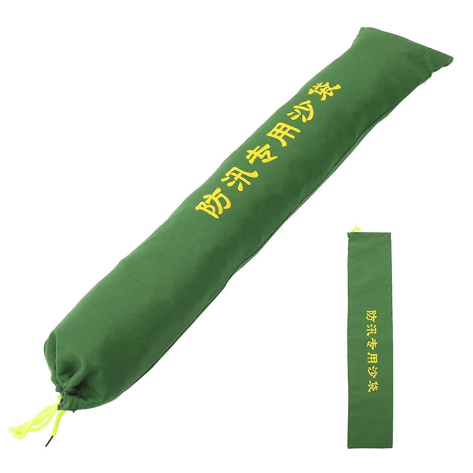 Hochwasserschutz-sandsack, Verschleißfester Sandsack, Dicker Segeltuch-sandsack Für Überschwemmungen-98x19.5x1.5cm-olive Green