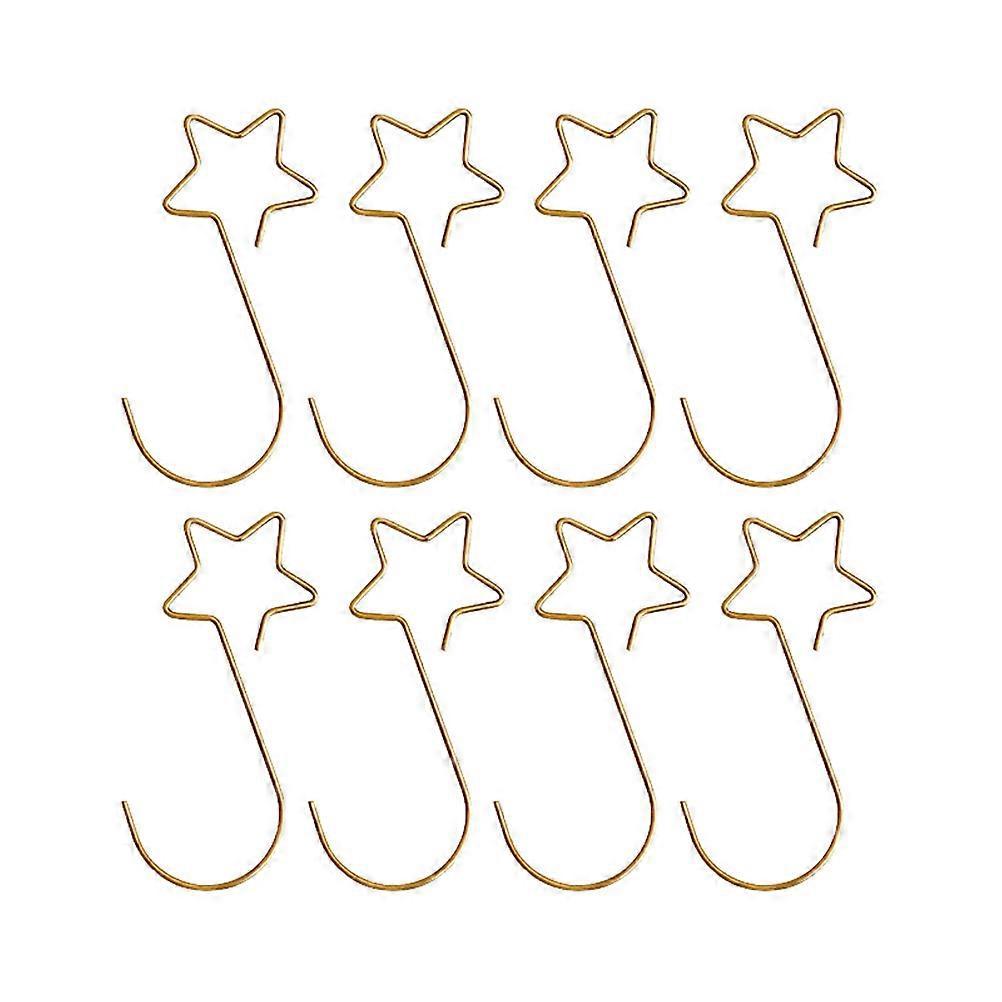 60 Stück Weihnachtsstern-haken, Kreative Metall-aufhängehaken, Weihnachtsdekoration-5x0.1cm-golden