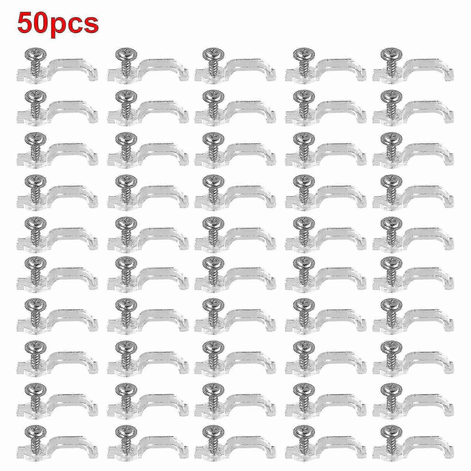 Montagehalterung 10mm Befestigungsclip Mit Schraube Für 3528 5050 5630 Led-streifen (50 Stück)