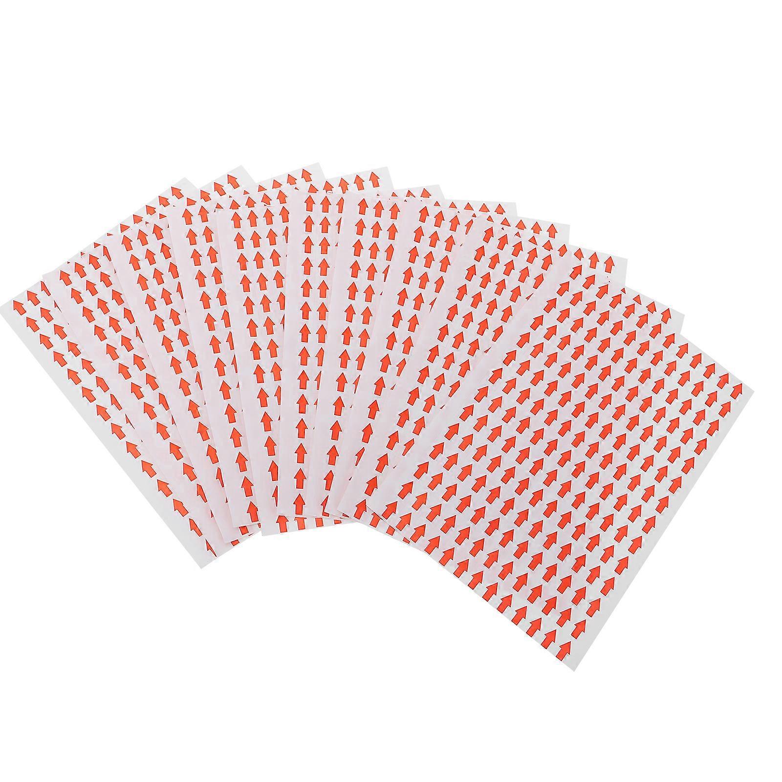 1000 Stück Pfeilaufkleber Richtungsaufkleber Nützliche Hinweisschilder Etiketten Aufkleber-1.3x0.9x0.1cm