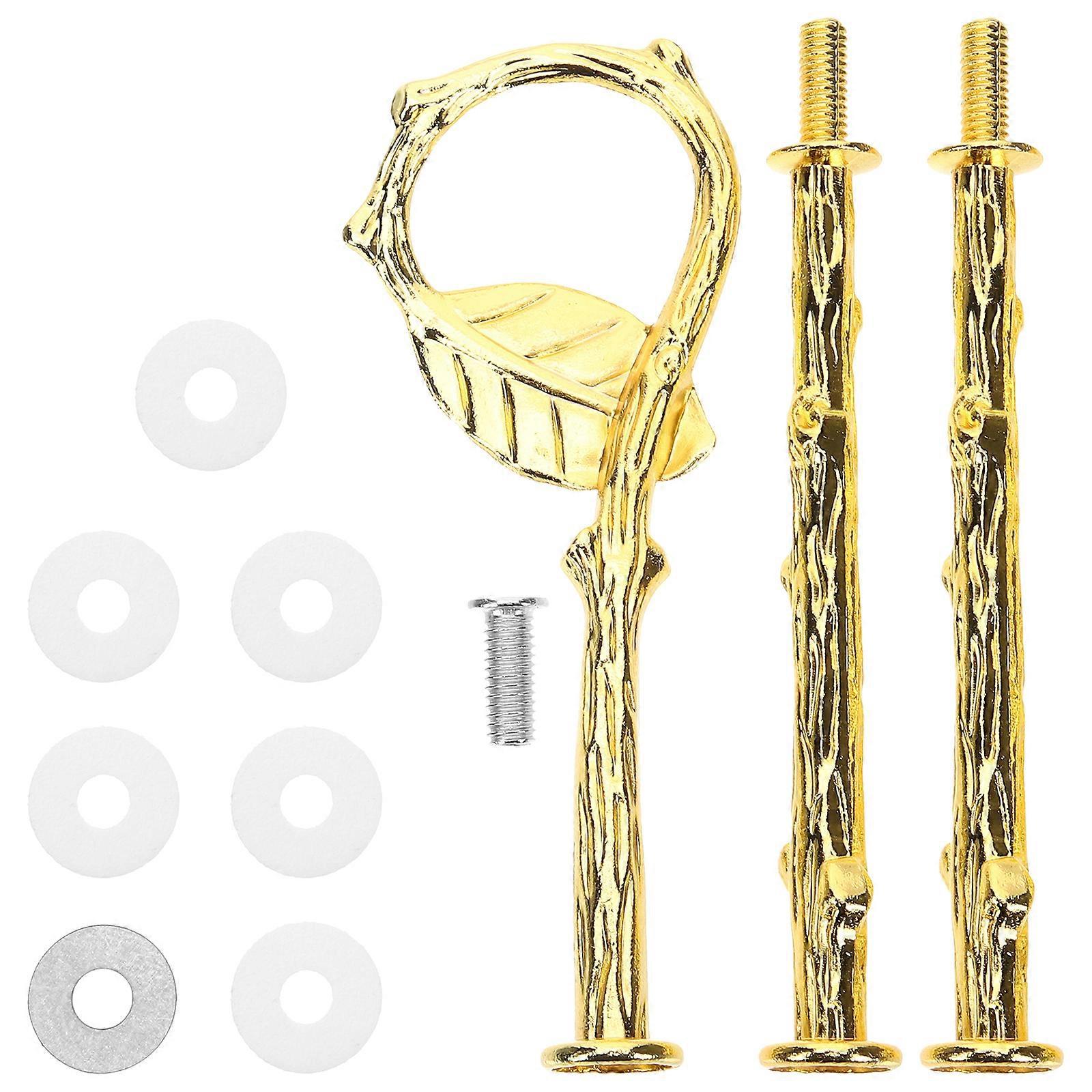 Set Tortenständer-beschläge, Mehrstöckiger Tortenständerhalter Für Diy-dekorationen-31x4.5cm-golden