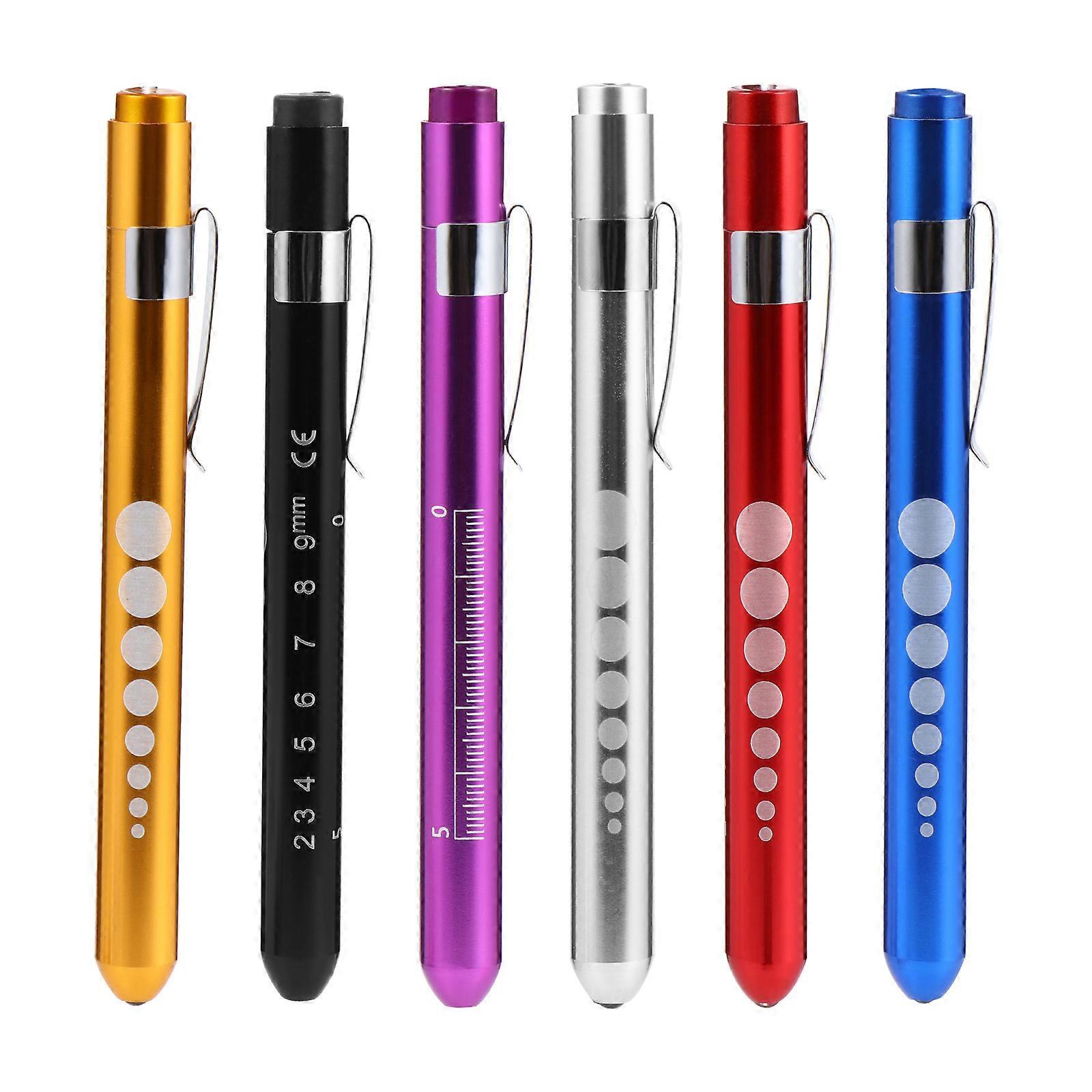 Wiederverwendbare Led-stiftlampen Mit Gelbem Licht Zur Pupillenmessung (farbe Zufällig)-13.5x1.3cm
