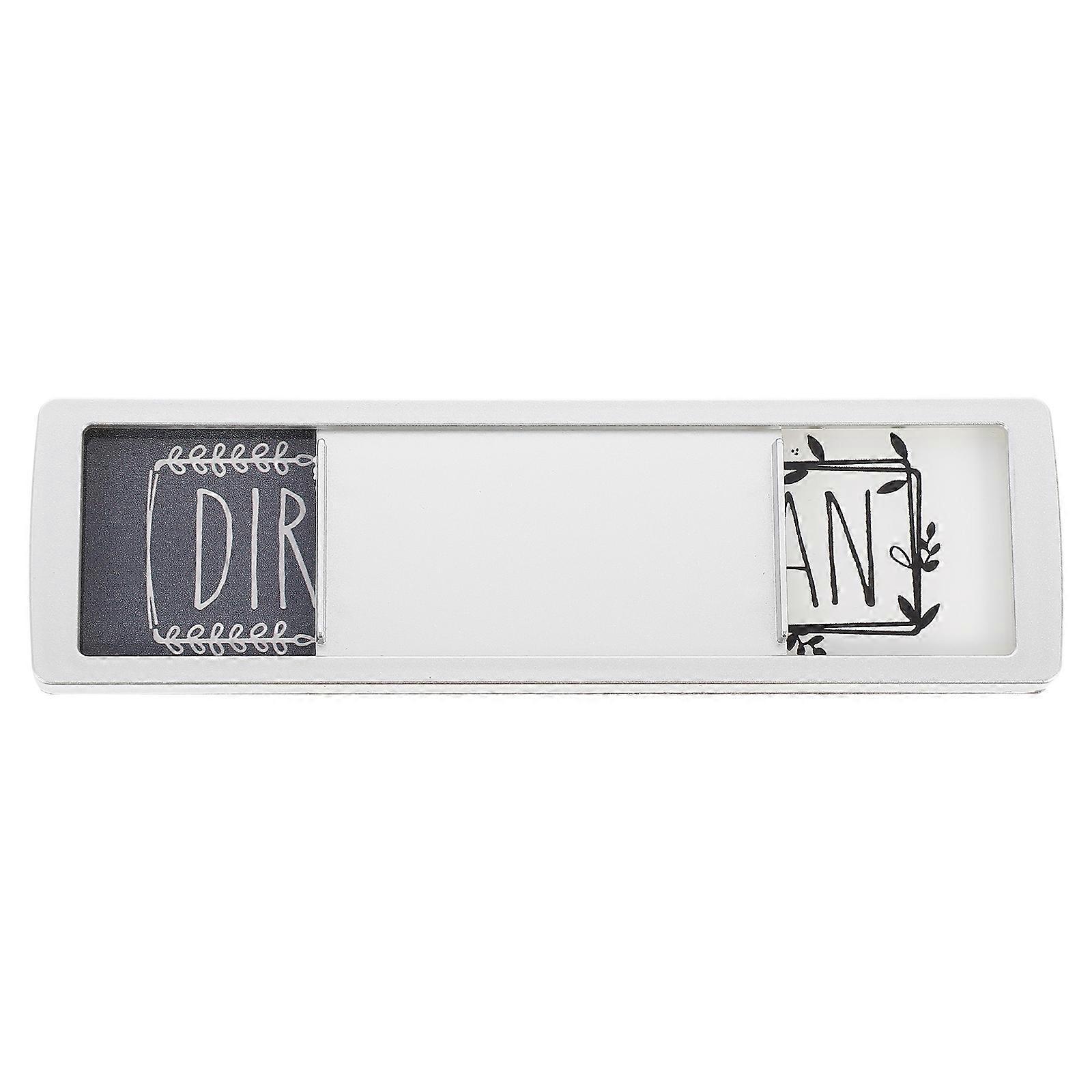 Büroaufkleber, Büroanzeige, Sauber/schmutzig-block, Waschmaschinen-schmutz-schild, Doppelseitiger Wäschemagnet-17.5x5x0.5cm-silver