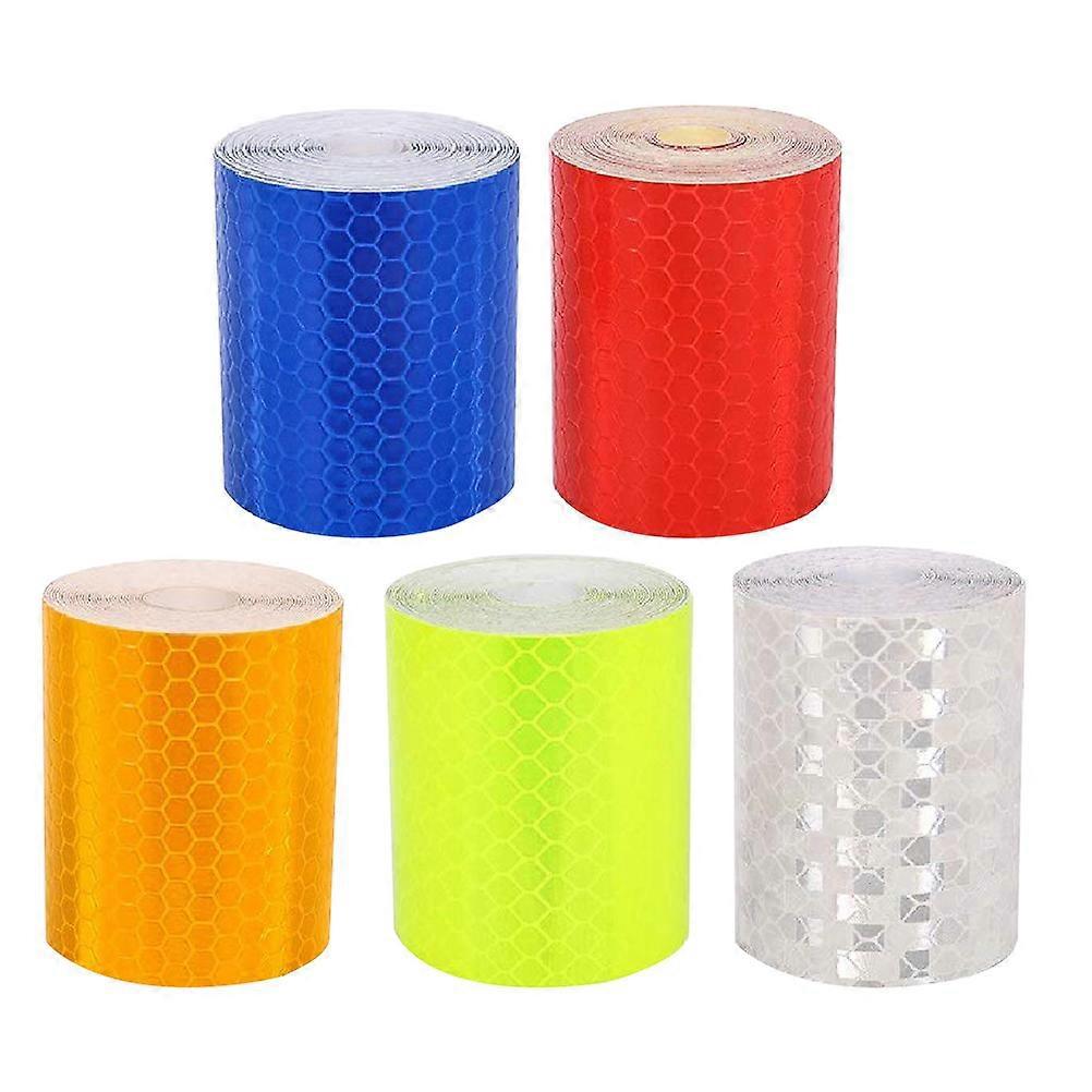 Rollen Selbstklebendes Reflektierendes Klebeband, Dekor, Kristallfarbenes Gittermuster, Reflektierender Streifen-300x5cm