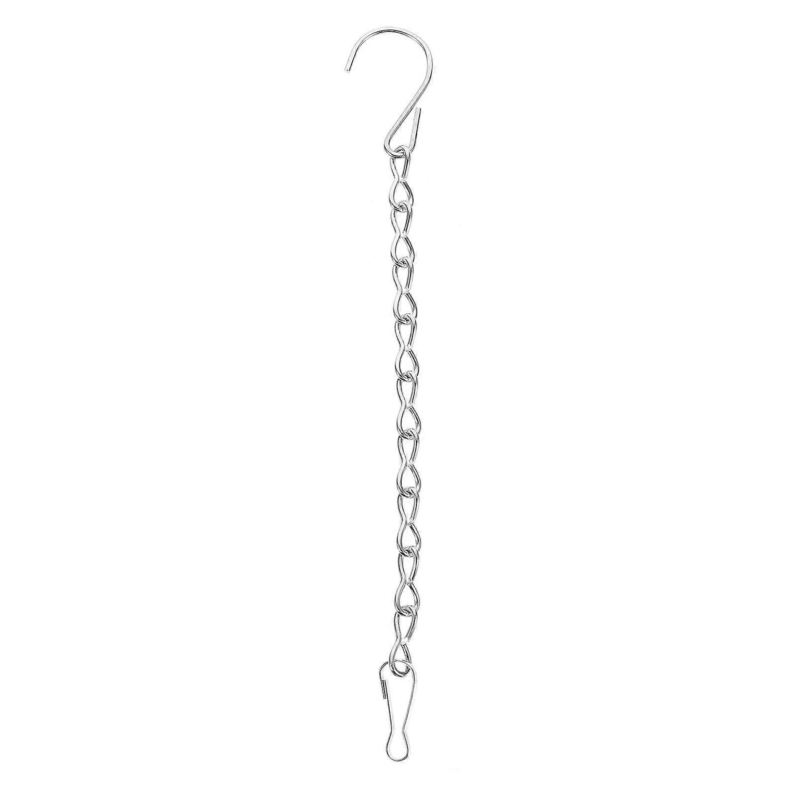 1 Stück Blumenkorb Mit Eisenkette, Blumentopf, Hängekorb Für Pflanzen, Dekoration-14x3cm-black
