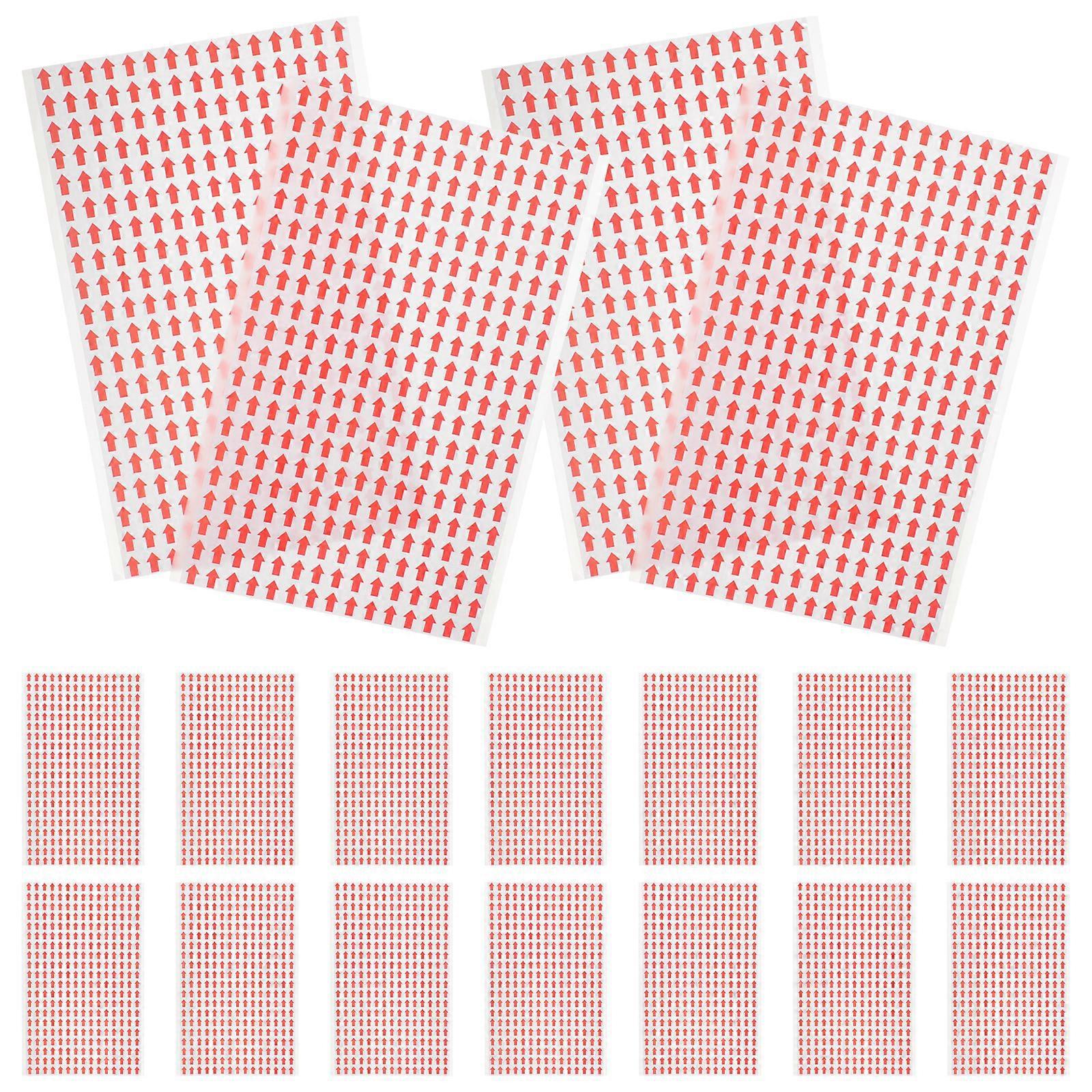 20 Blatt Pfeilaufkleber Richtungspfeilschilder Richtungsanzeiger-1x0.7cm-red