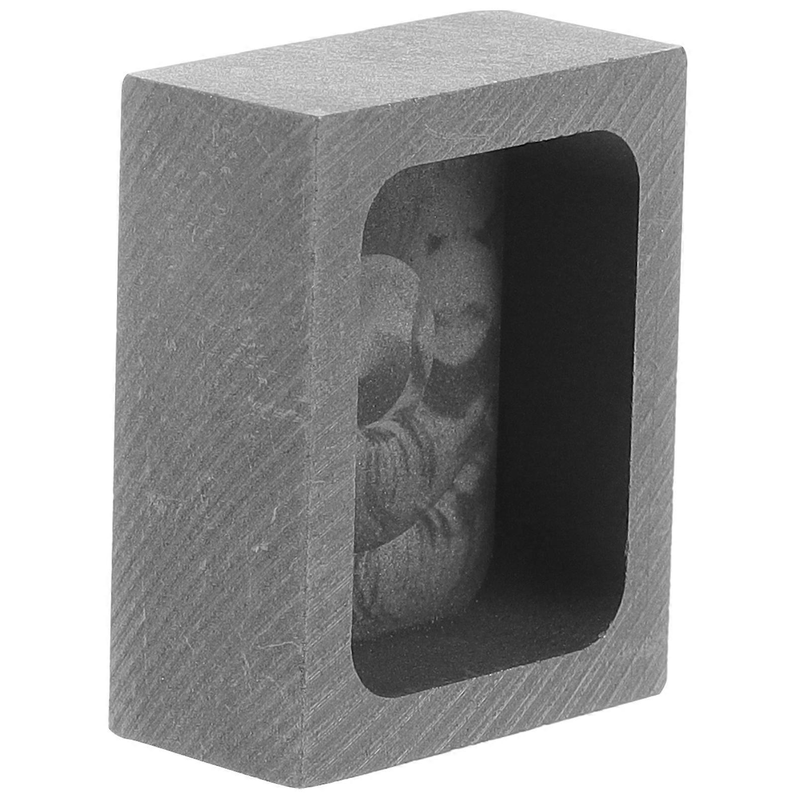 Graphitform, Barrenform, Metallgussform, Schmelzform, Schmuckherstellungsbedarf-3x2.5cm-black