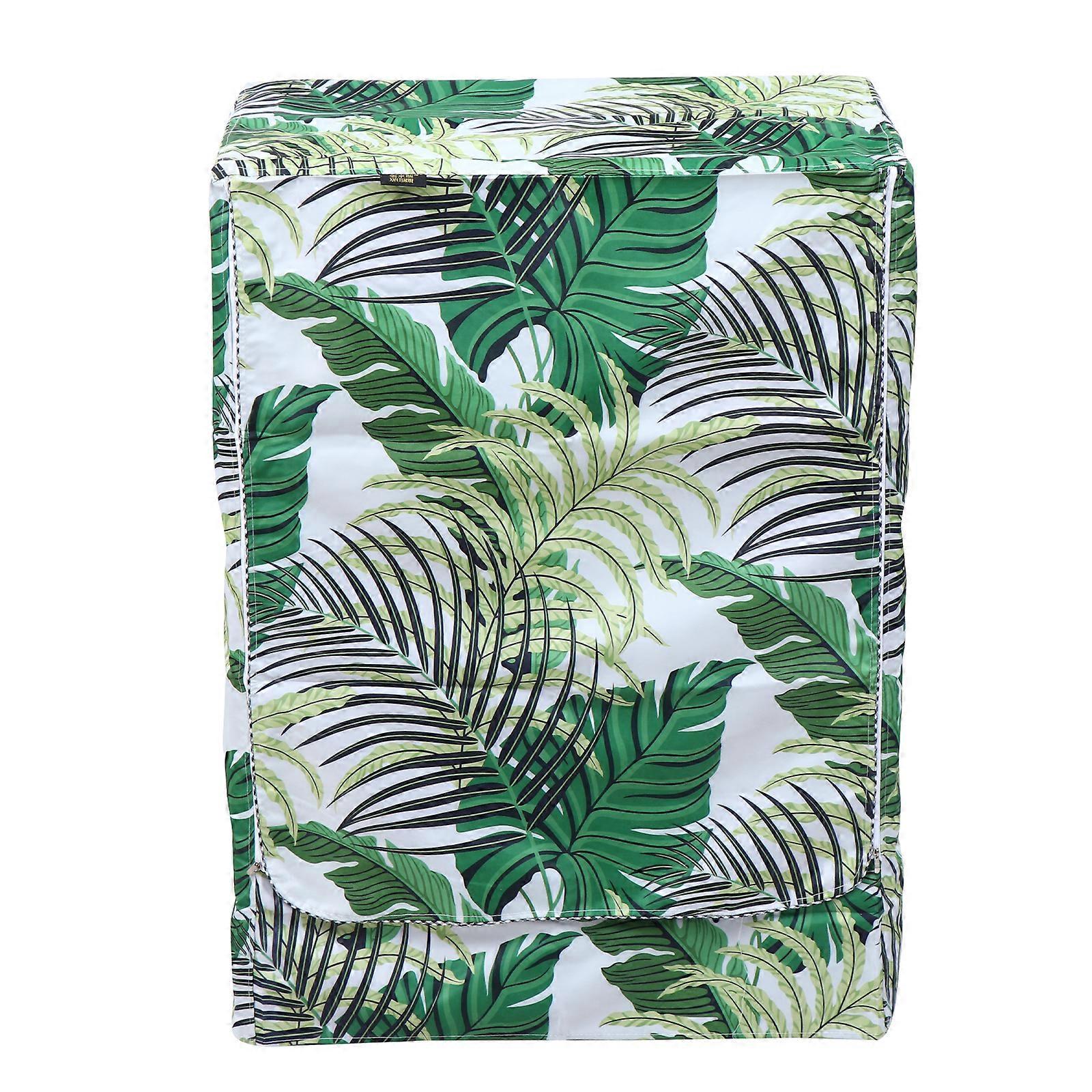 Waschmaschinenabdeckung, Bedruckte Staubschutzhülle, Wasserdichte Schutzhülle-60x63x85cm-green