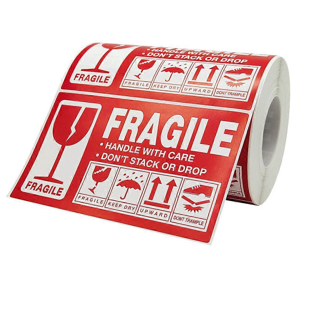 Handgriffe, Aufkleber „vorsicht Zerbrechlich“, Verpackungsetikett „vorsicht Zerbrechlich“, Warnetikett „vorsicht Zerbrechlich“-12.7x7.6cm