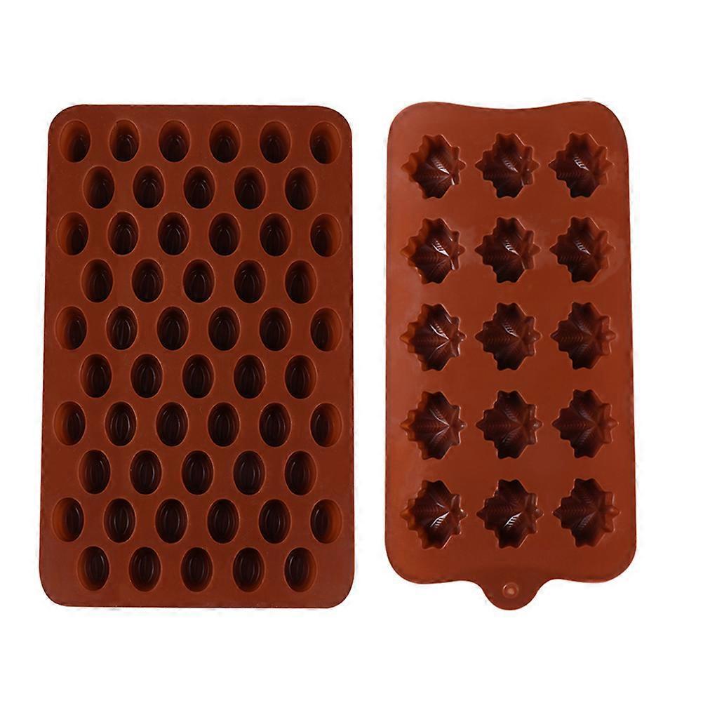 2 Stück Schokoladenformen Rosen-schokoladen-osterei-kuchen-osterkeks-schokoladenbackformen Aus Silikon-18.5x11cm-light Brown 1