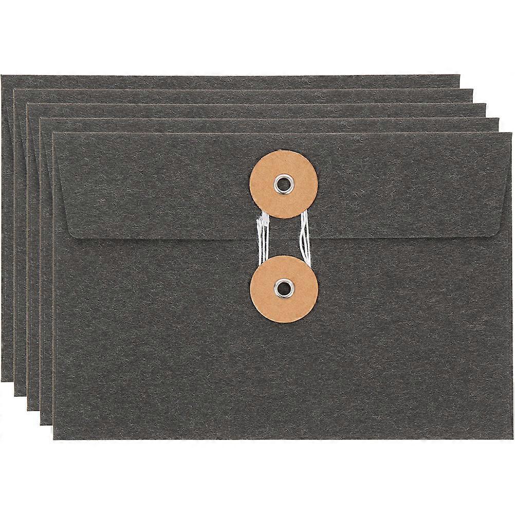 Stück Vintage-papiertaschen, Praktische Ablagetaschen, Kreative Briefumschläge, Postkartenaufbewahrungstaschen-black