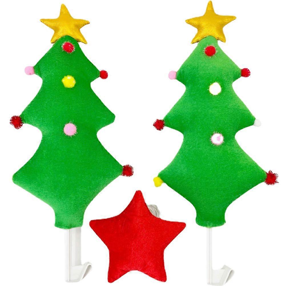 Set Weihnachts-auto-sternenbaum-dekorationsset, Weihnachtsbaumförmige Dekorationen Fürs Auto-45x19cm-green