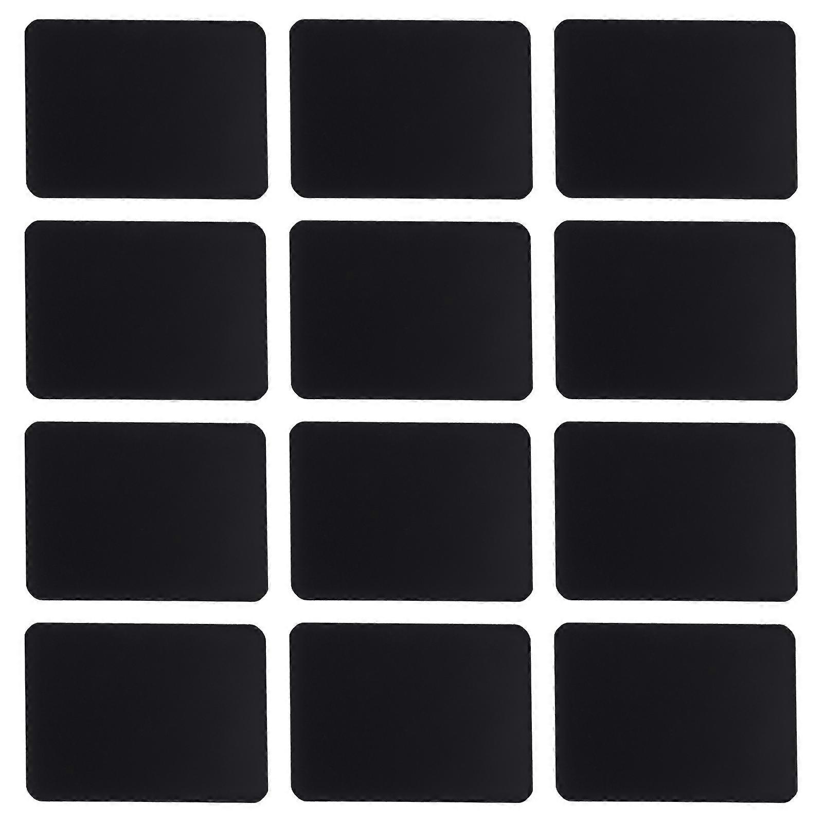 12 Stück Magnetische Tafel-supermarkt-displayständer, Dokumentenhalter, Menühalter, Warenschilder, Etiketten Für Behälter, Diy-korbetiketten-9x7cm-black