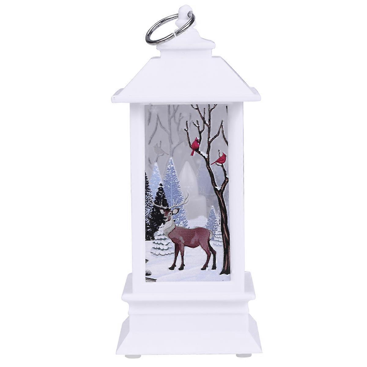 Stück Weihnachts-led-lichterkette, Festliche Hängelaterne, Cartoon-nachtlampe, Party-dekorationslampe (hirsch)-5.55.5cm