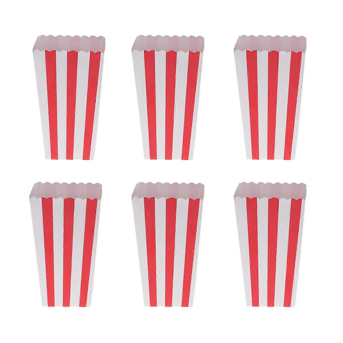 24 Rosa Mini-popcornboxen, Snackbehälter Für Kinder, Popcornmaschine-red