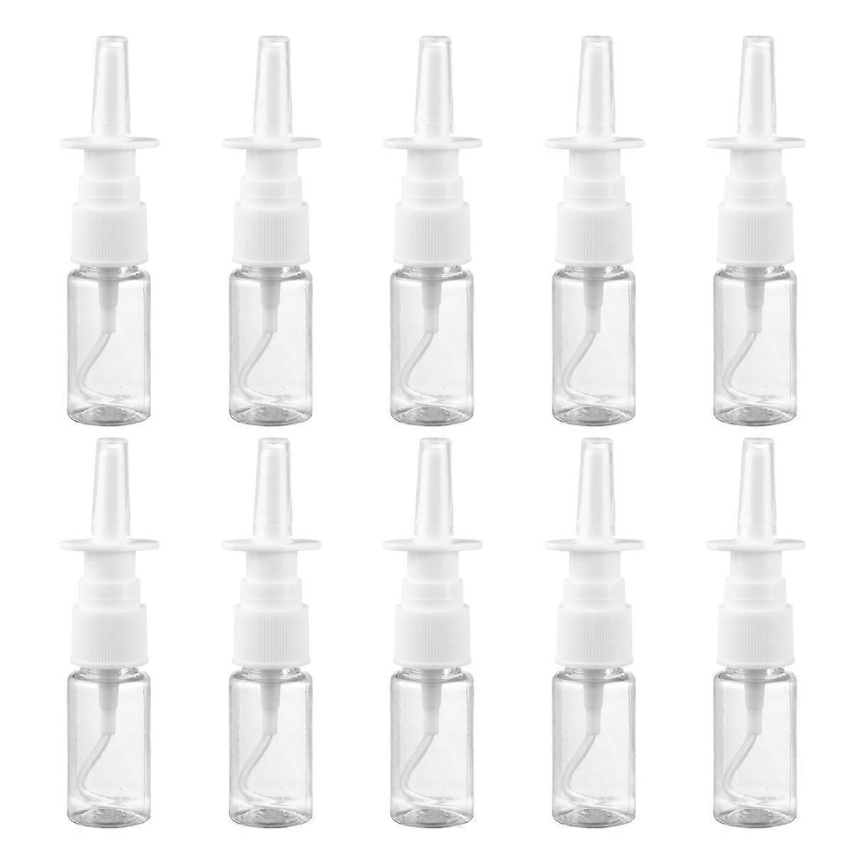20 Stück 10 Ml Sprühflaschen Mit Dickerer Beschichtung, Rhinitis-sprühflaschen, Direktsprühflaschen, Transparente Pet-kunststoffflaschen, Tragbare Sprühflaschen Für Reisen Und Outdoor-aktivitäten-5.5x