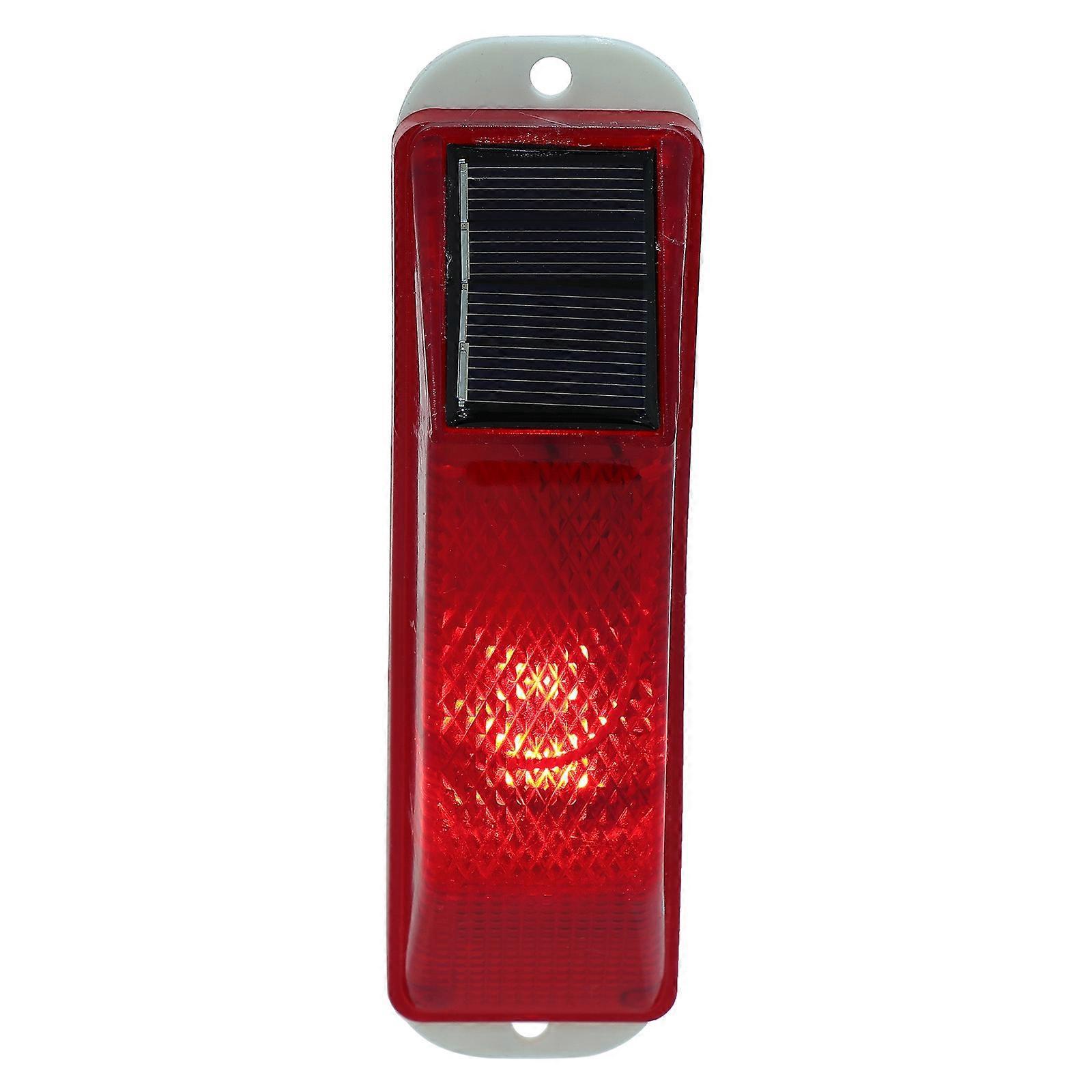 Solar-warnleuchte, Professionelle Warnleuchte, Wasserdichte Warnleuchte-15x4cm-red