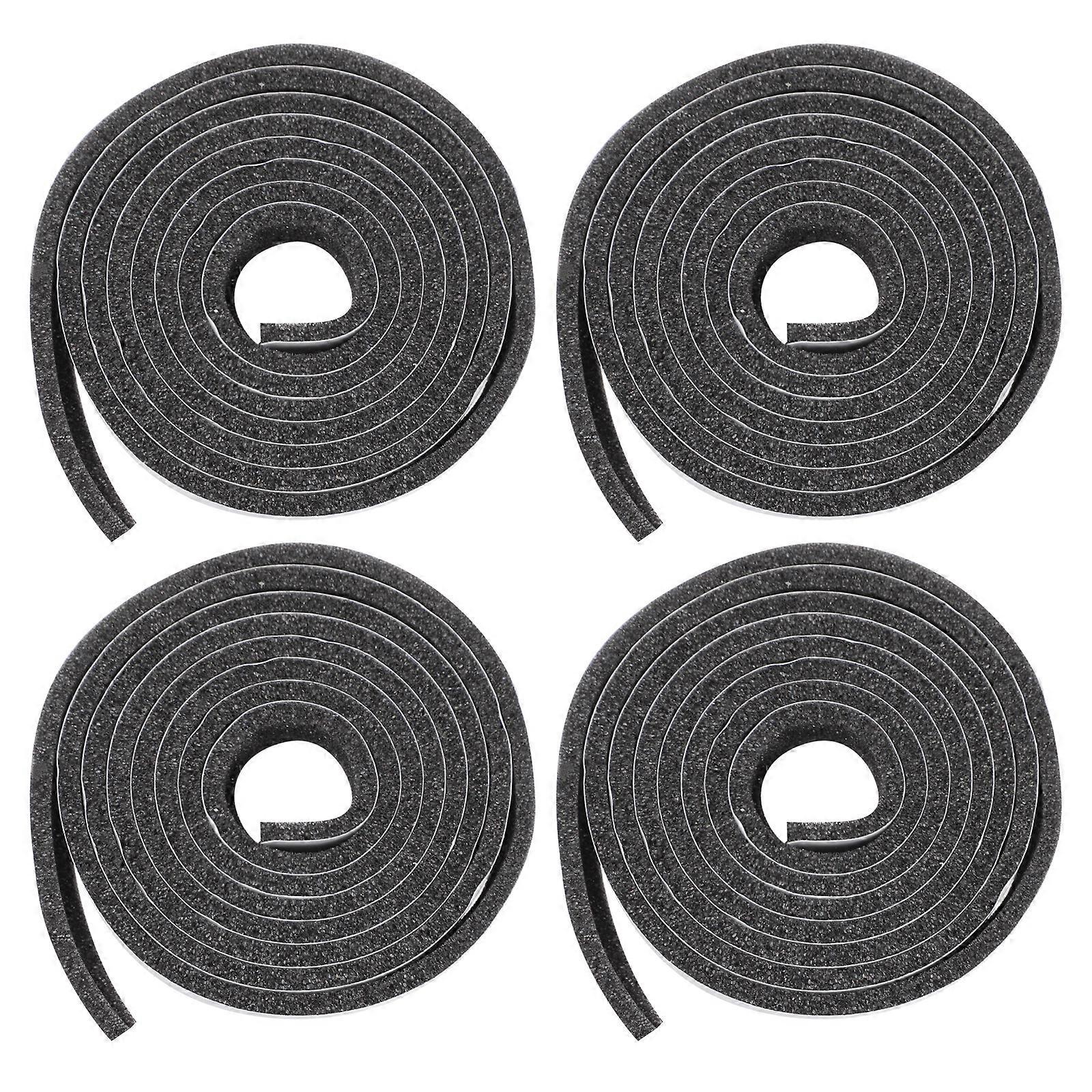 Rollen Türdichtungsband, Staubdicht, Geräuschdämmend-200x1.5cm-black