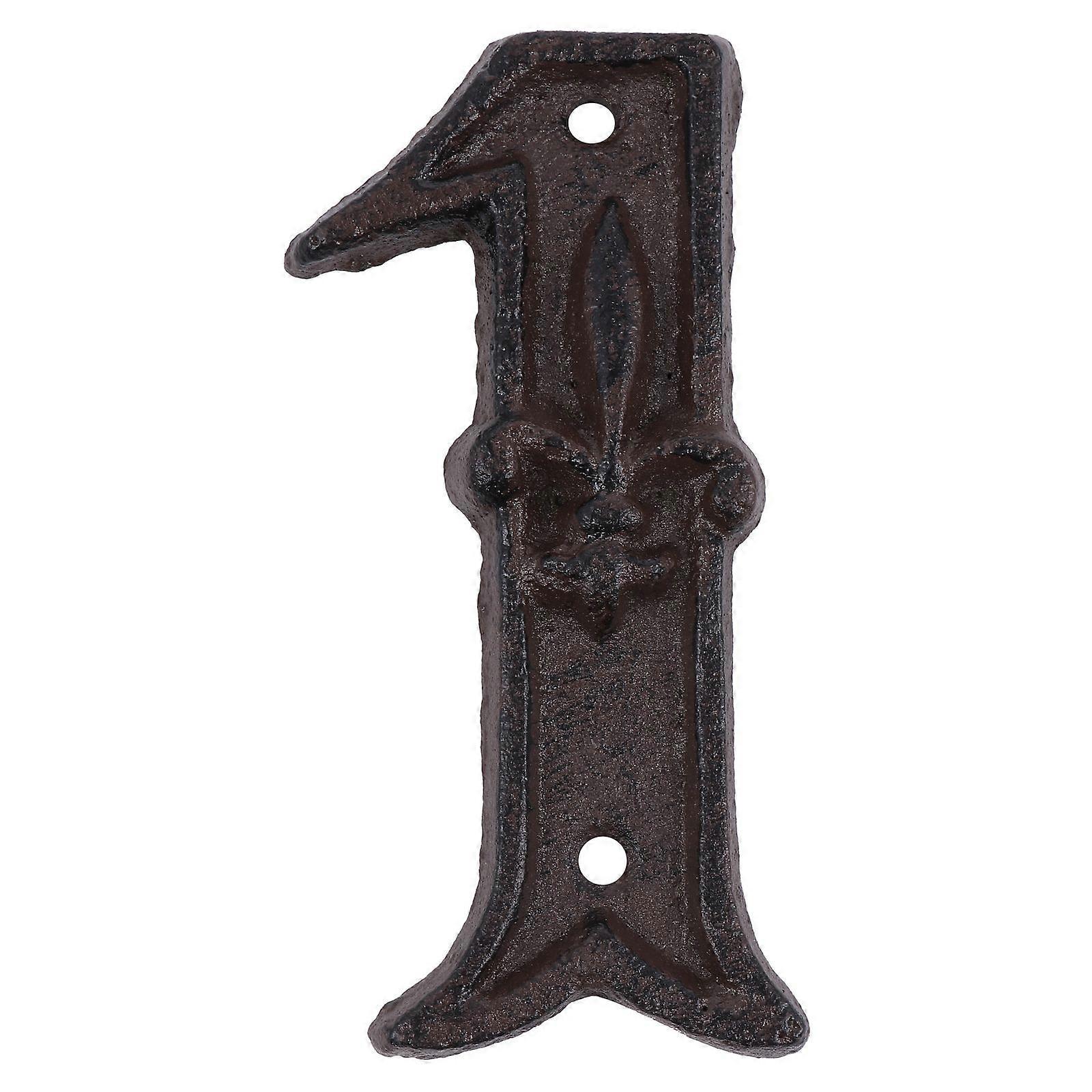 Dekorative Türnummern Aus Gusseisen, Metallnummern, Diy-türadresse Nr. 1-11.5x5.2cm