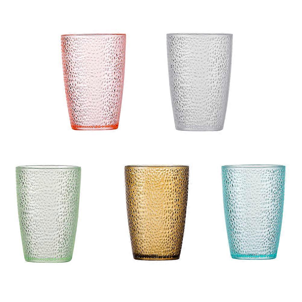5er-pack Stapelbare Acryl-wasserbecher, Bierbecher, Trinkbecher, Partyzubehör-270ml