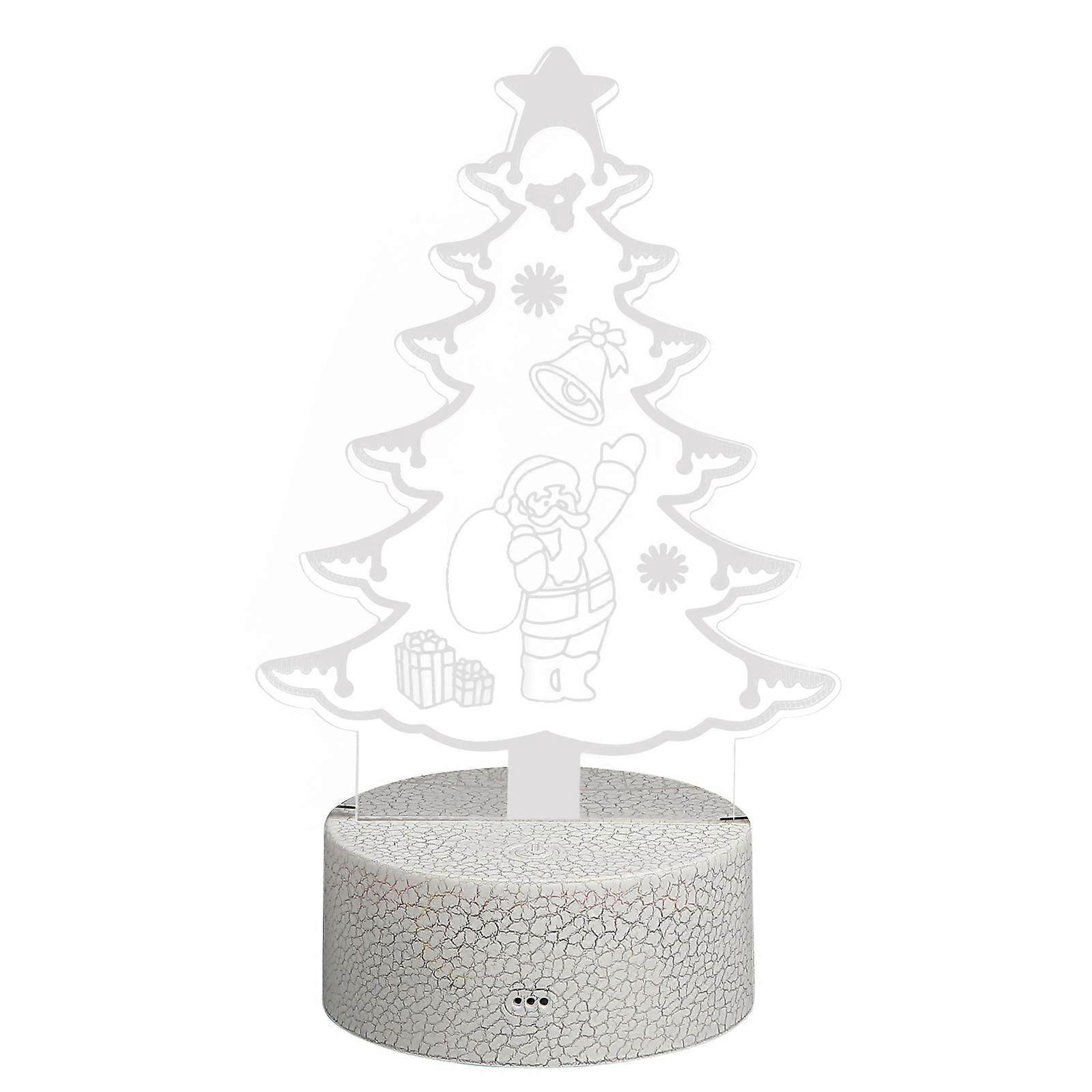 Stück Led-weihnachts-nachttischlampe Ohne Batterie (verschiedene Farben)-17x12cm