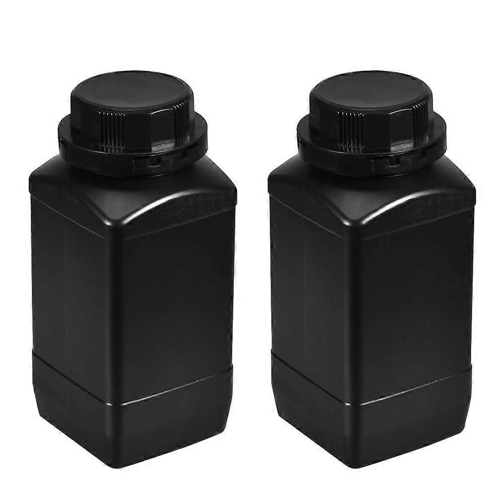 Stück 1000ml Chemikalienreagenzflaschen, Kunststoff-reagenzfläschchen Mit Breiter Öffnung-18.7x8.5cm-black