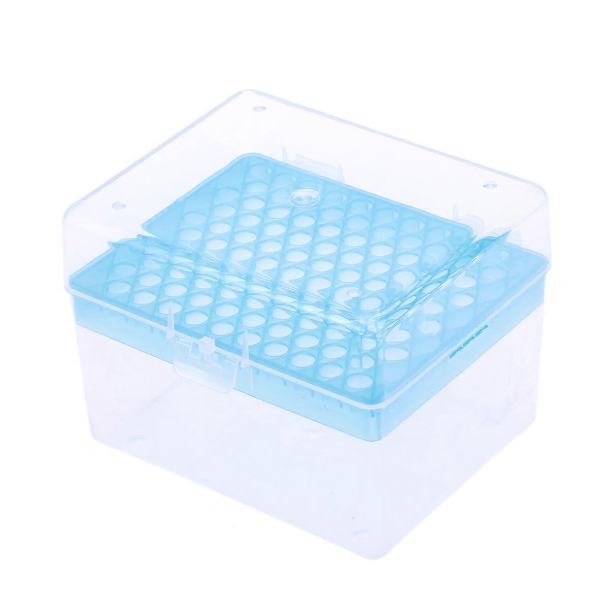 Universelle Rechteckige Pipette Mit 100 Positionen, 1000 Μl/1 Ml, Pipettenspitzenbox, Laborbedarf-sky Blue
