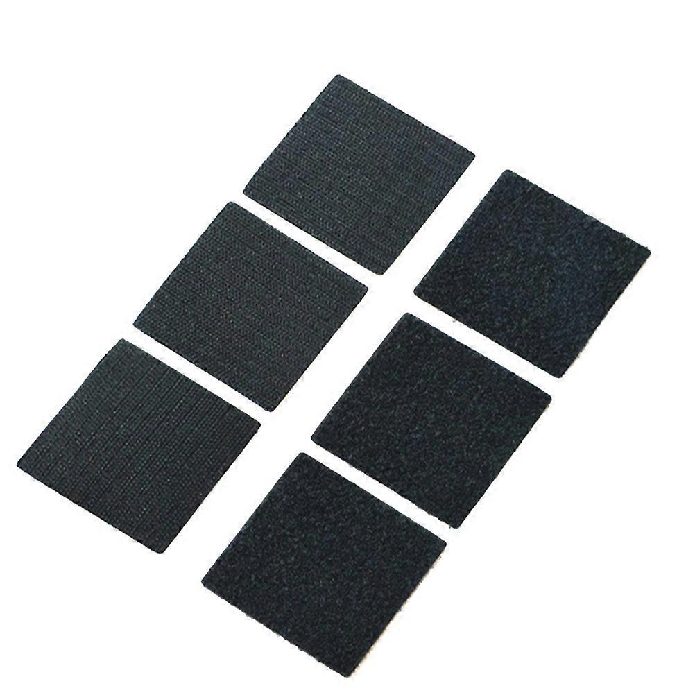 30 Stück/packung Teppichanker Klettpads, Rutschfeste Teppichbefestigung Für Ecken Und Kanten (quadratisch)-black