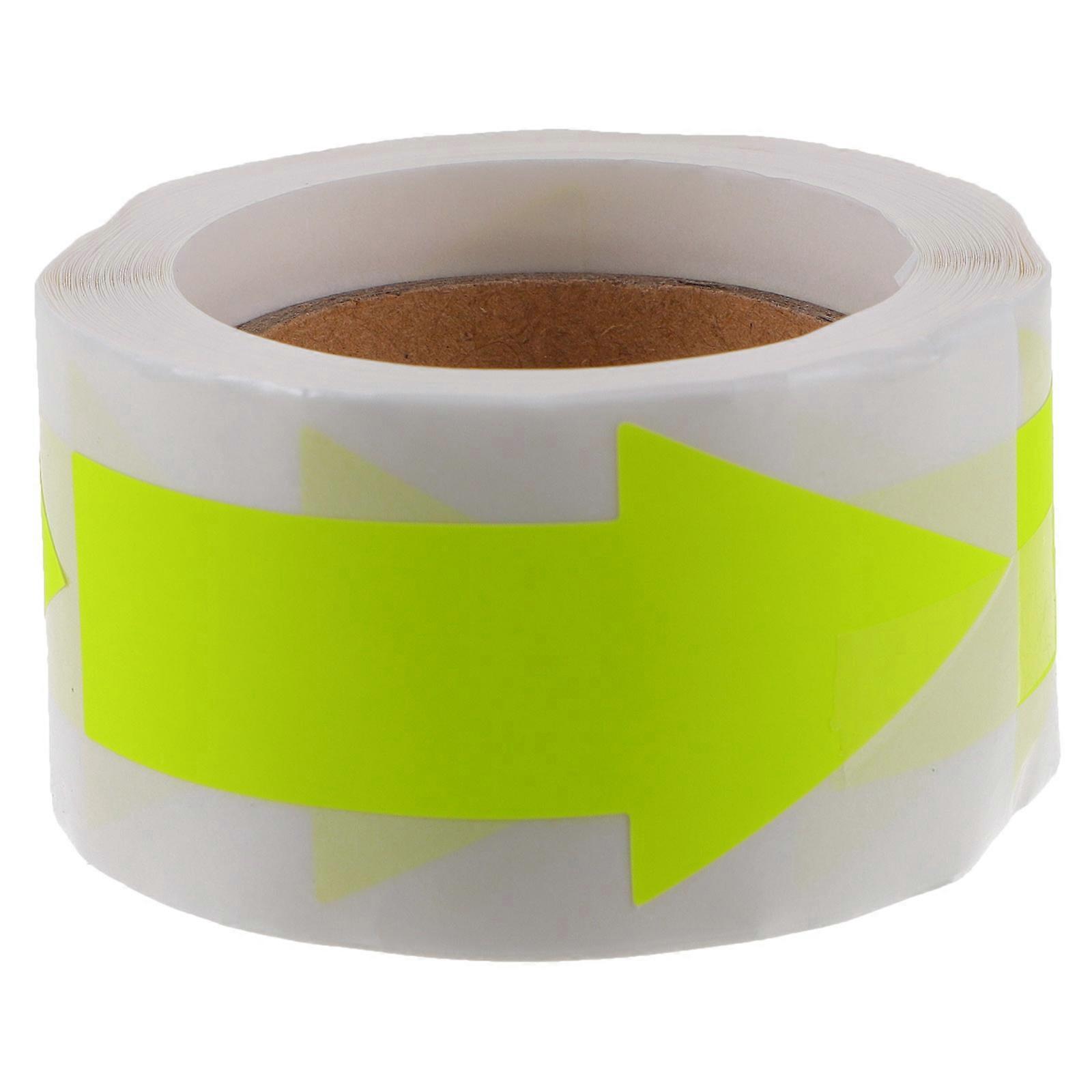 Rolle Geschenkverschluss-aufkleber, Pfeilaufkleber, Etikettenaufkleber, Selbstklebende Richtungspfeilaufkleber-6.5x3.5x0.1cm-yellow