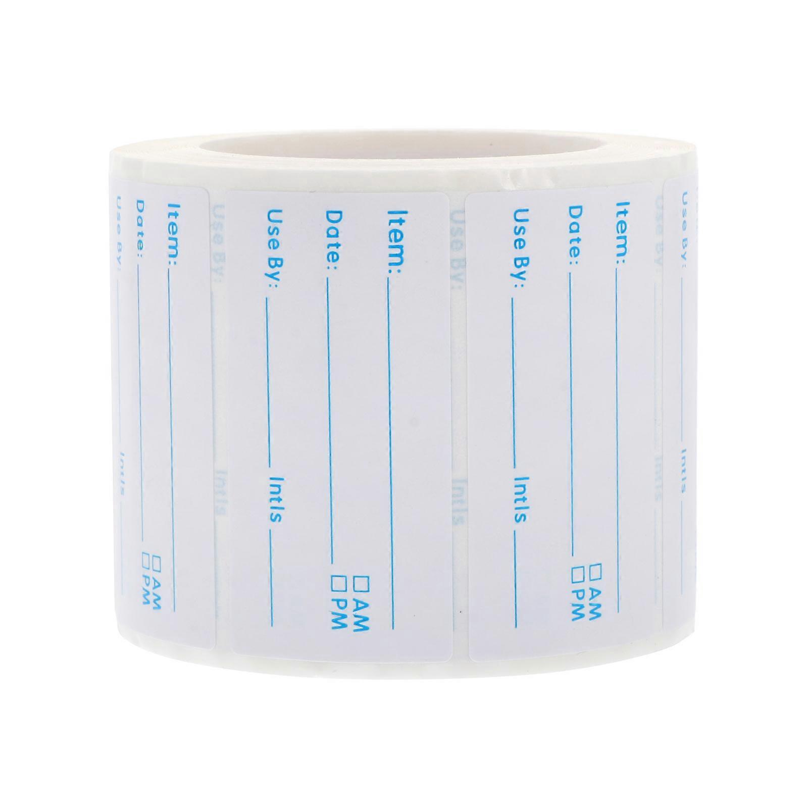 1 Rolle/500 Stück Englische Datumsaufkleber Für Die Küche-4.5x2.3x0.1cm-blue