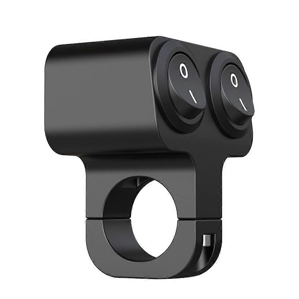 Wasserdichter Motorrad-scheinwerferschalter 22 Mm Ersatz-notlichtschalter-5.9x5cm-black