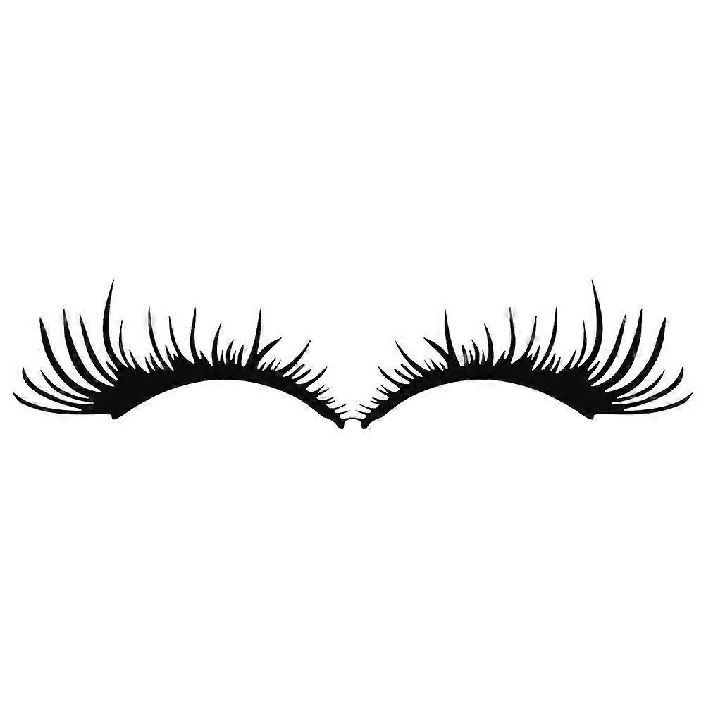 Paar Scheinwerfer-wimpernaufkleber, Dekorative Scheinwerferaufkleber-25x11cm-black