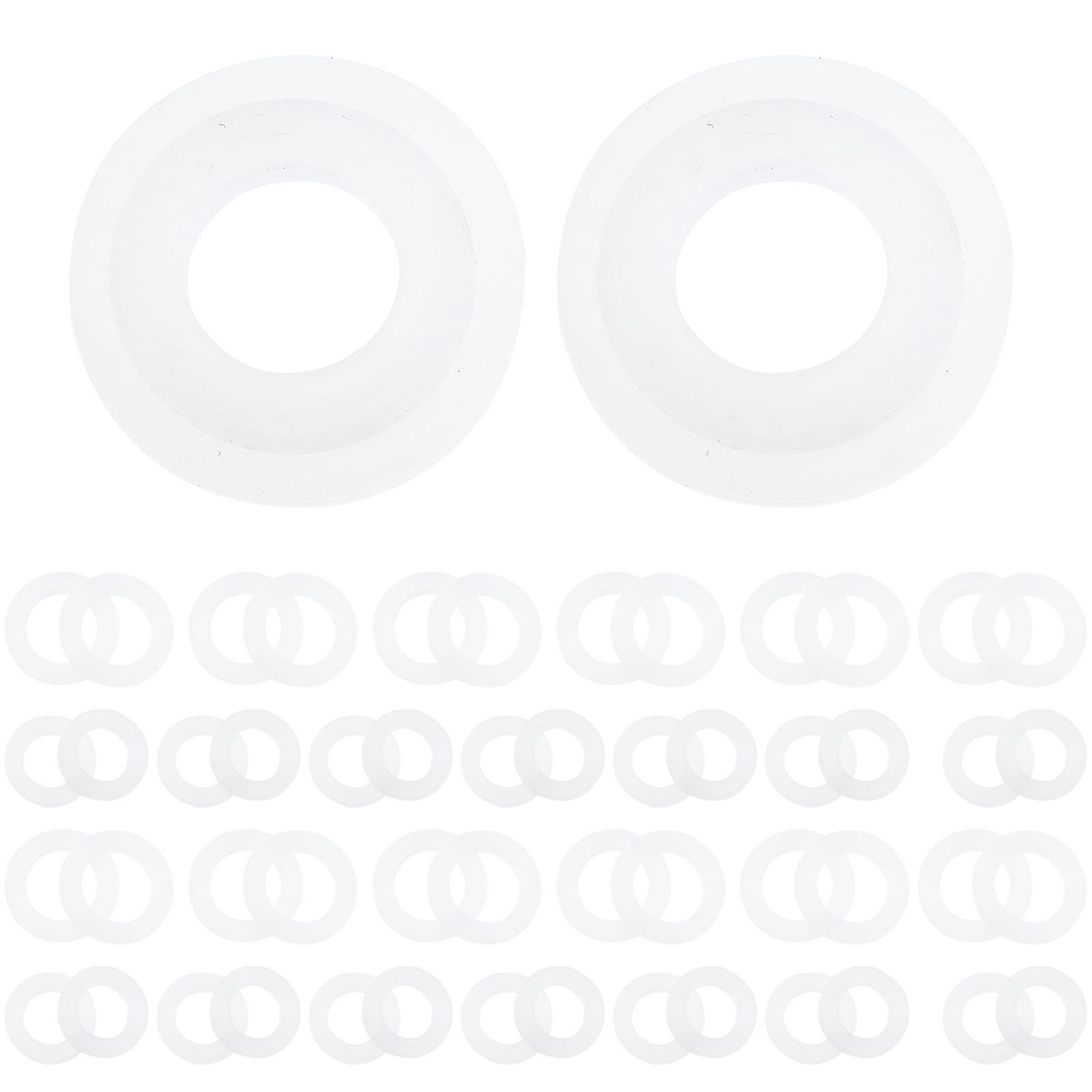 Satz O-ringe 1/2 Zoll 3/4 Zoll Silikon-dichtungsscheiben Für Haushaltsgeräte-2.3x2.3cm-white