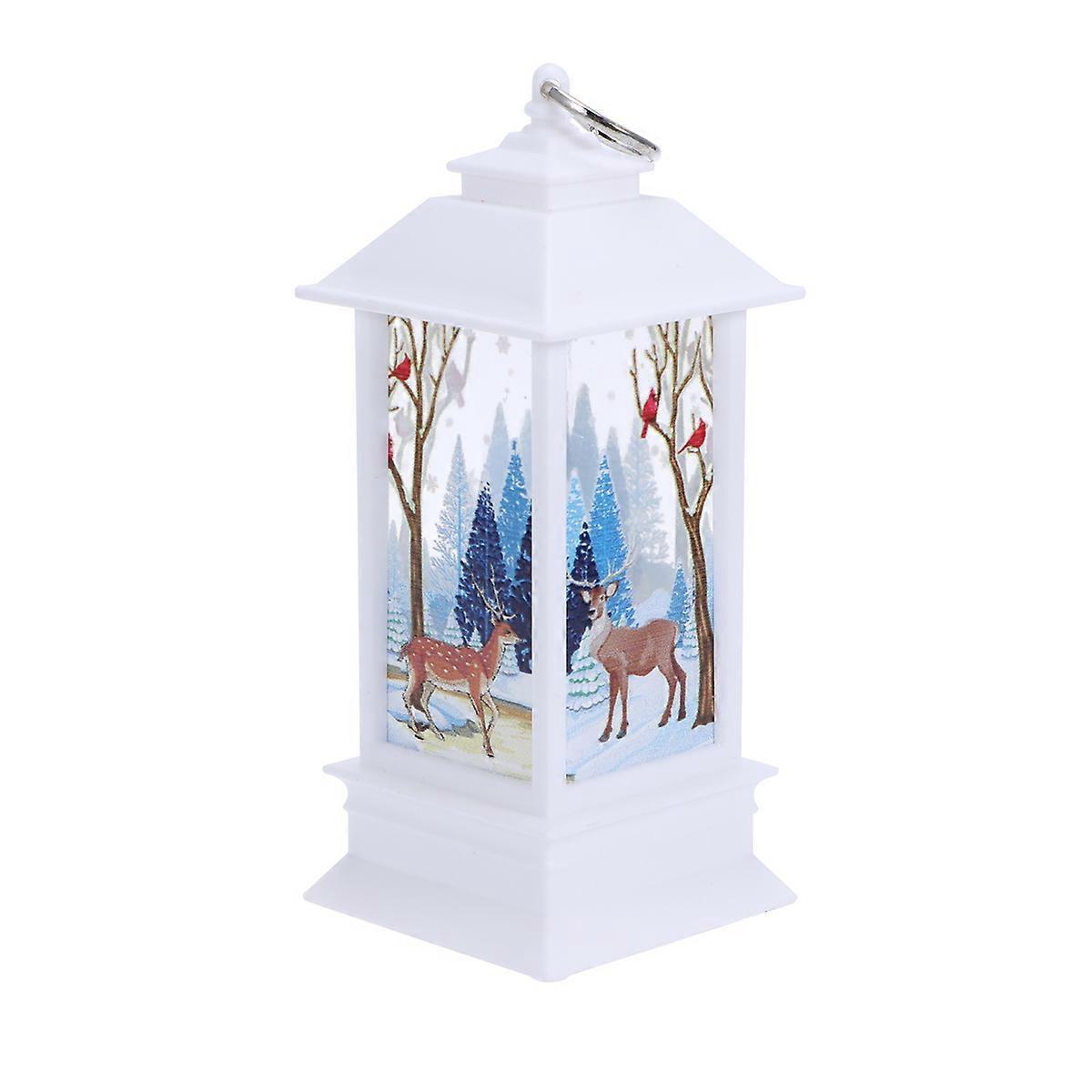 Weihnachtskerzenlaterne, Batteriebetrieben, Led-lampe, Dekorative Tischdekoration (elch)