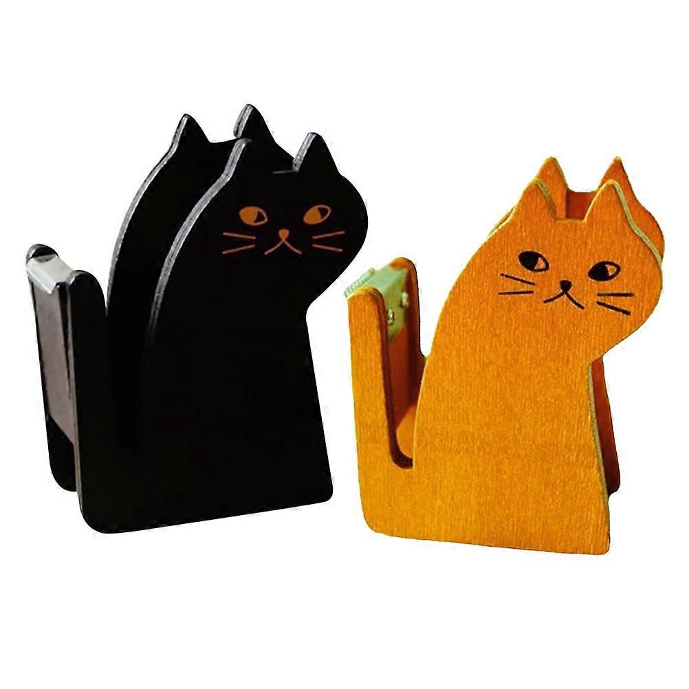 Stück Schreibtisch-dekoration, Rollenhalter, Katzen-klebebandhalter, Klebebandabroller-ständer, Büro-klebebandabroller, Retro-klebebandabroller