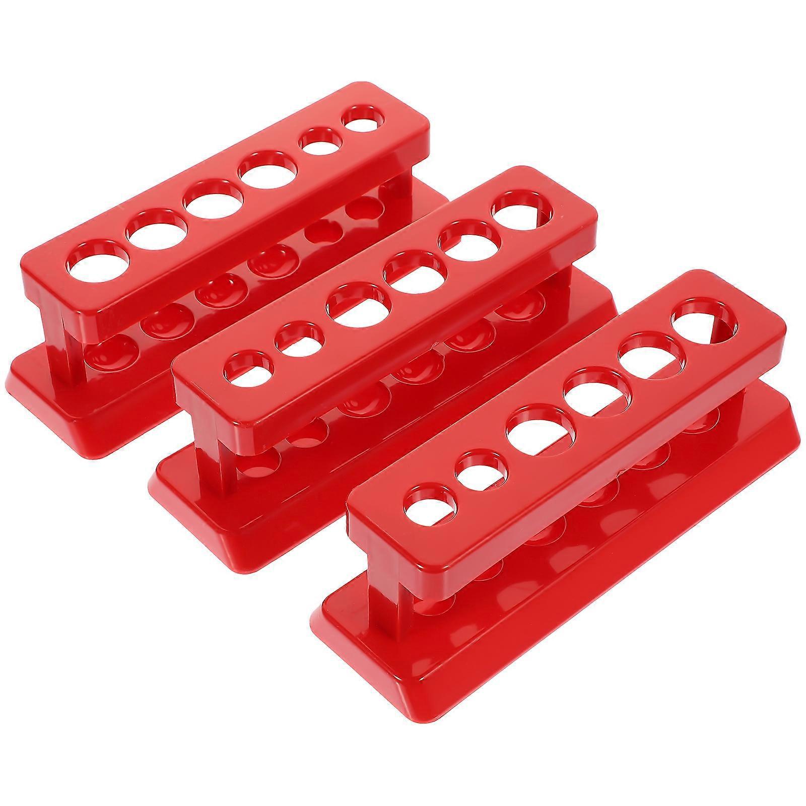 3-teiliges Reagenzglasständer-set Aus Kunststoff, Reagenzglashalter, Schulhilfsmittel-16x5x5cm-random Color