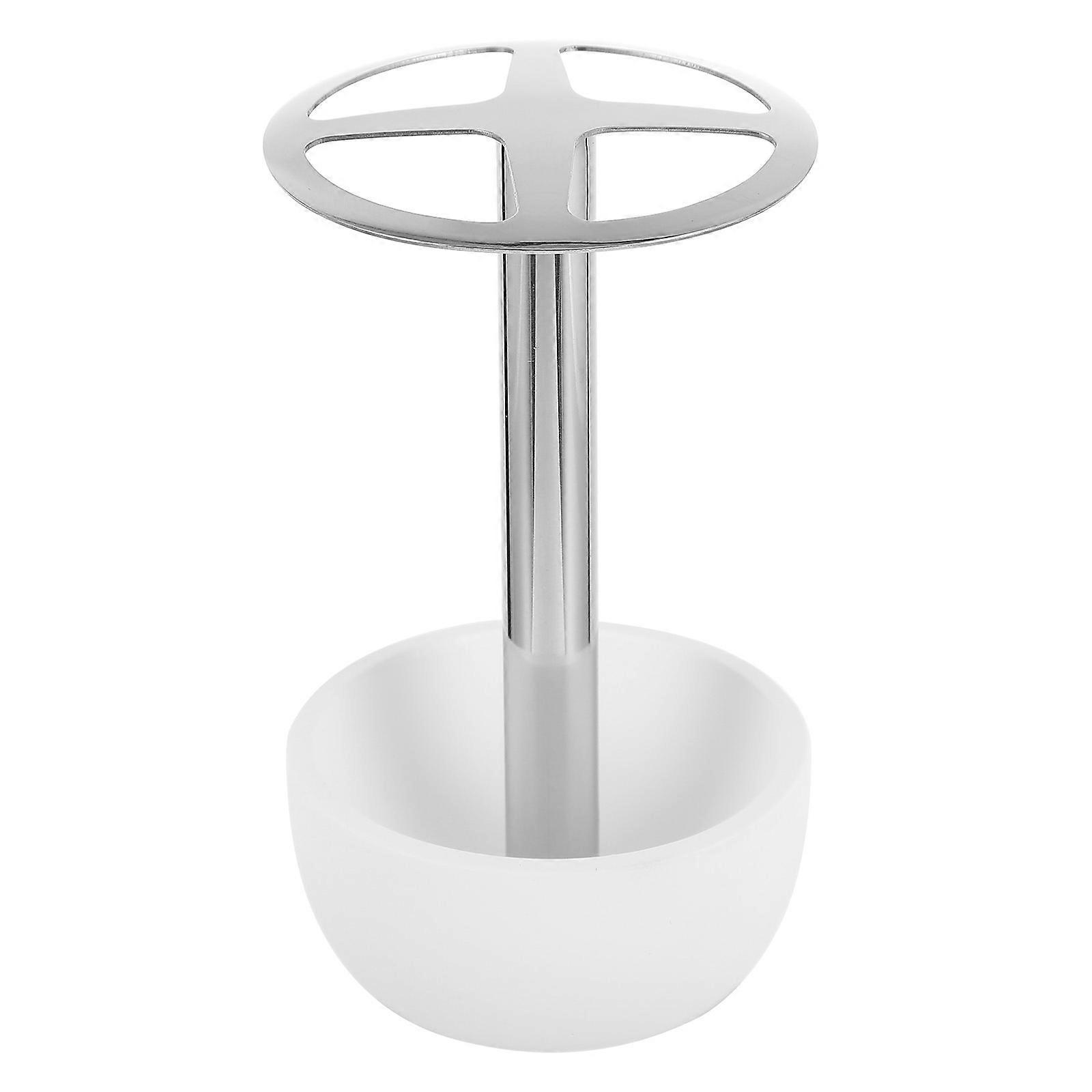 Aufbewahrungsregal Für Haushaltszahnbürsten, Zahnbürstenhalter, Zahnbürstenständer Aus Stahl Für Den Schreibtisch-12x7cm-white