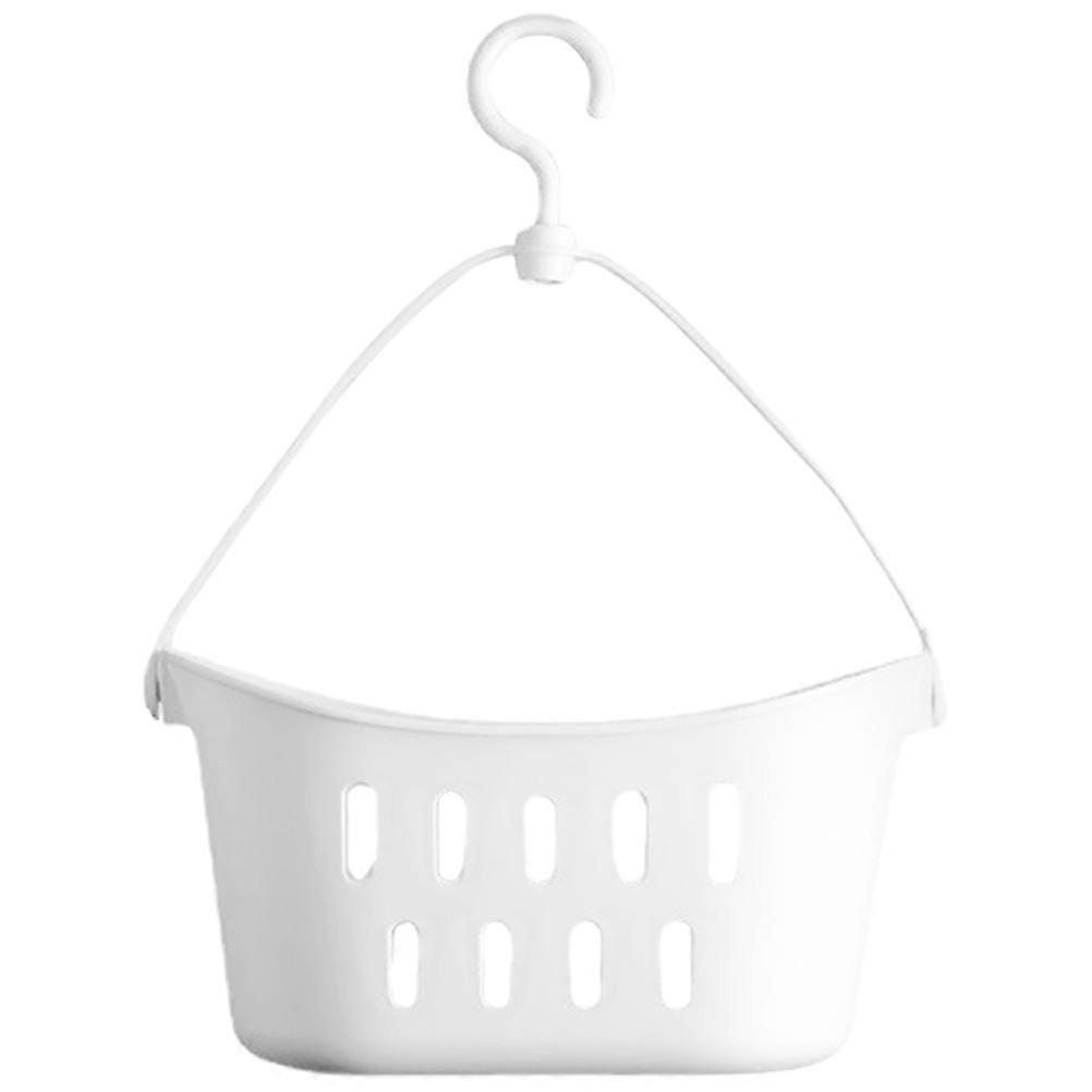 Hängender Aufbewahrungskorb Aus Kunststoff, Hängender Duschkorb-23.5x12cm-white