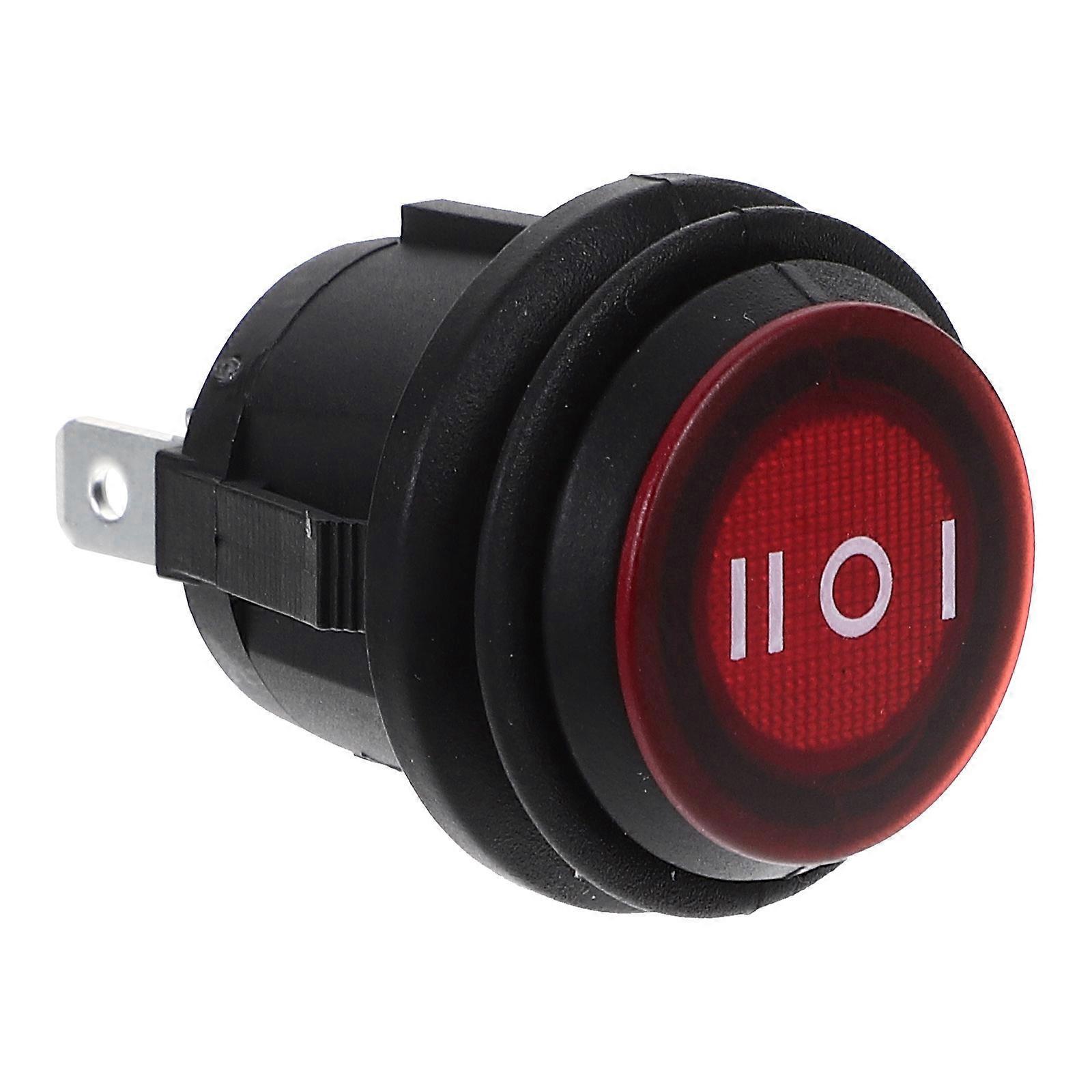 Ac 6a/250v 3-poliger Runder Kippschalter Ein/aus Wasserdichter Spdt-schalterknopf Für Auto Und Boot-black