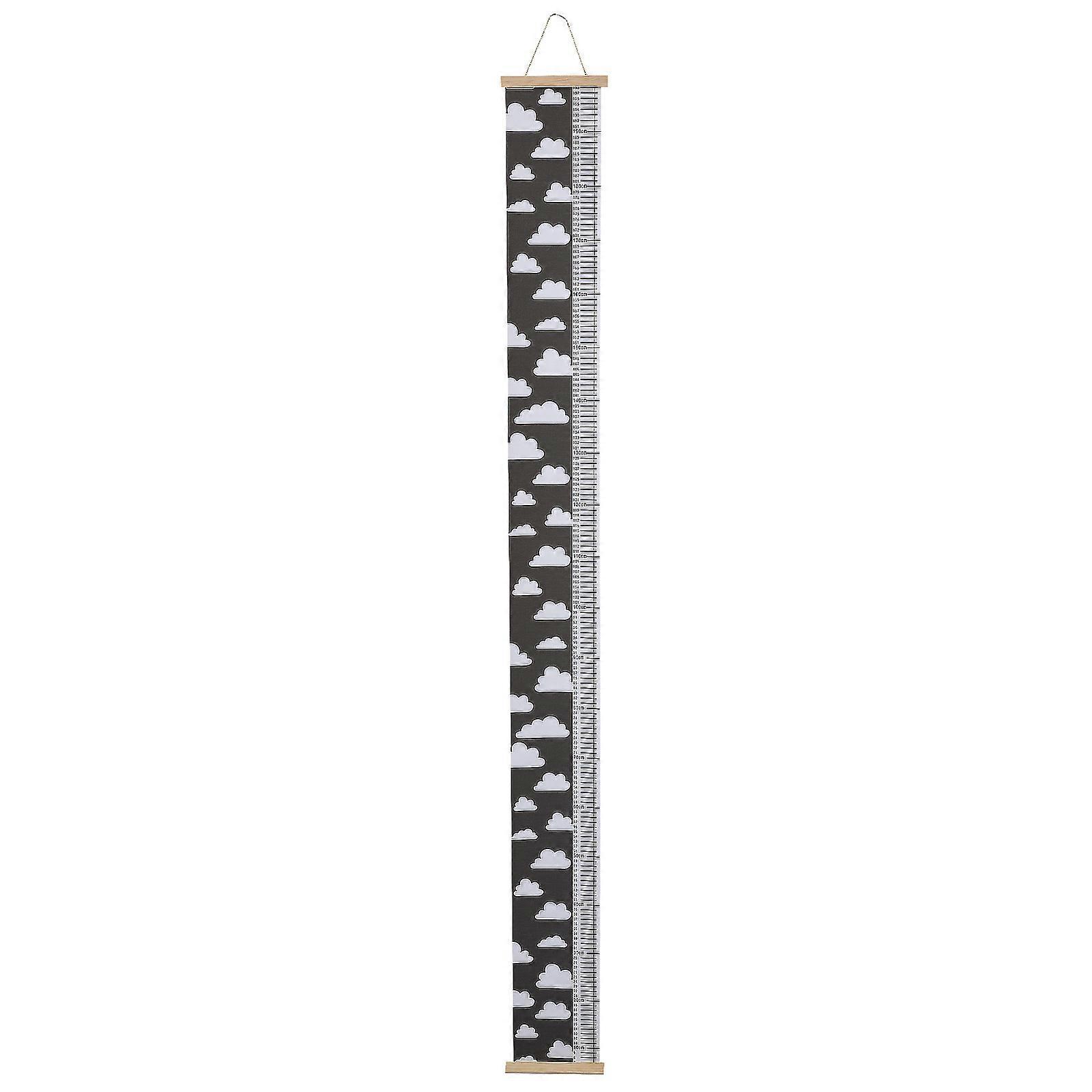 Größenmesslineal Für Den Haushalt, Wachstumstabelle Für Kinder, Hängelineal-193.5x19x1.6cm-black