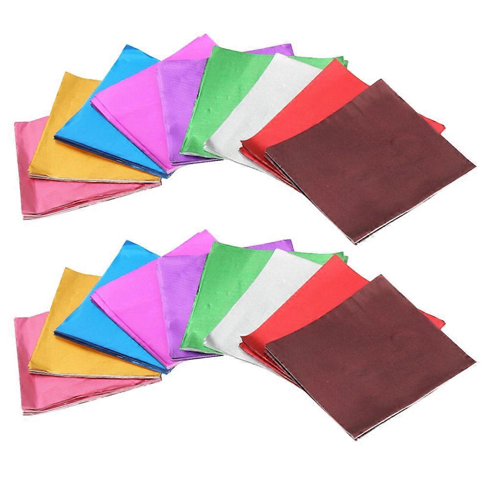 500 Stück Bonbonpapier, Zuckerpapier, Schokoladenpapier, Partyzubehör-9x9cm