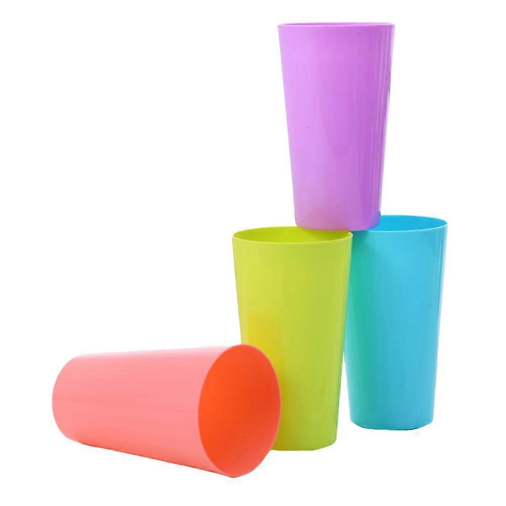 8 Stück Plastikbecher, Zahnbürstenbecher, Familienbecher Aus Durchsichtigem, Bruchsicherem Kunststoff, Becher Für Kinder, Bruchsicherer Becher-11.8x7.1x5cm